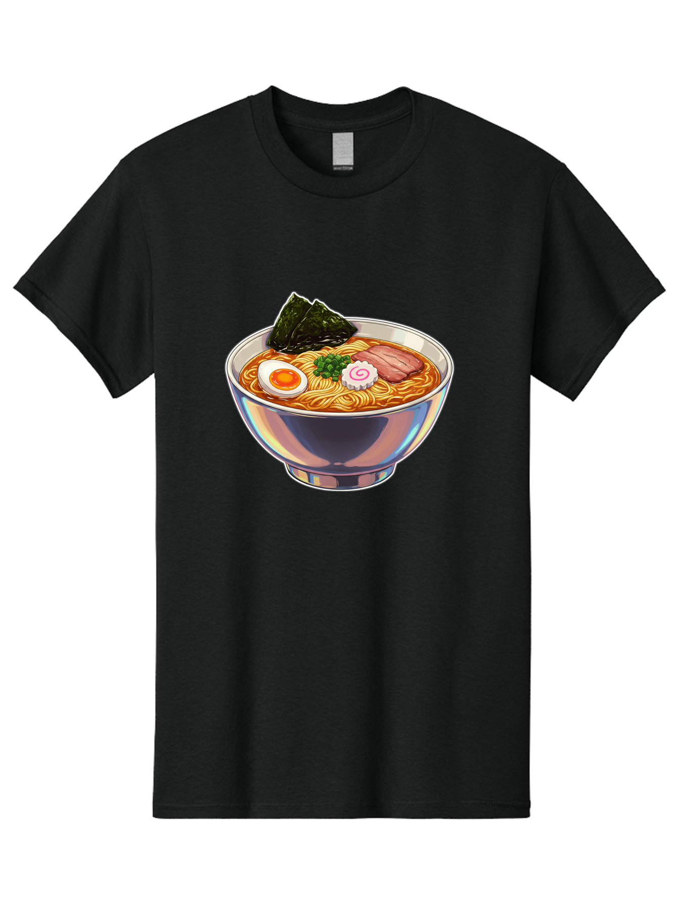 Ramen-8 Men'S Graphic Tee, 100% Cotton, Comfortable Casual Summer Wear, Machine Washable, Bowl Of Ramen, Japanese Cuisine, Egg, Seaweed, Pork, Noodles, Savory Broth, Appetizing Meal, Food Illustration, Delicious Dish Bae705 9