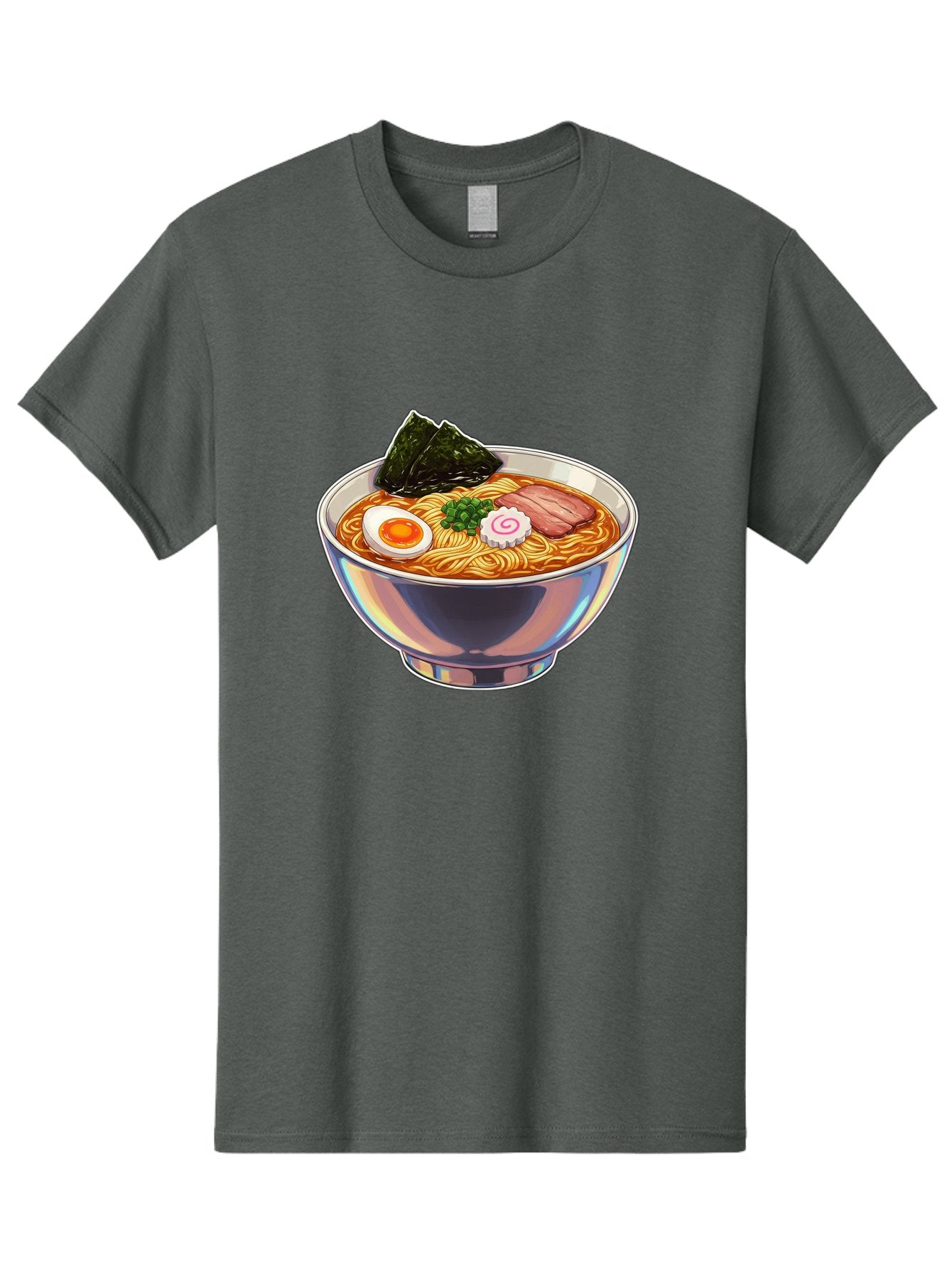Ramen-8 Men'S Graphic Tee, 100% Cotton, Comfortable Casual Summer Wear, Machine Washable, Bowl Of Ramen, Japanese Cuisine, Egg, Seaweed, Pork, Noodles, Savory Broth, Appetizing Meal, Food Illustration, Delicious Dish Bae705 15