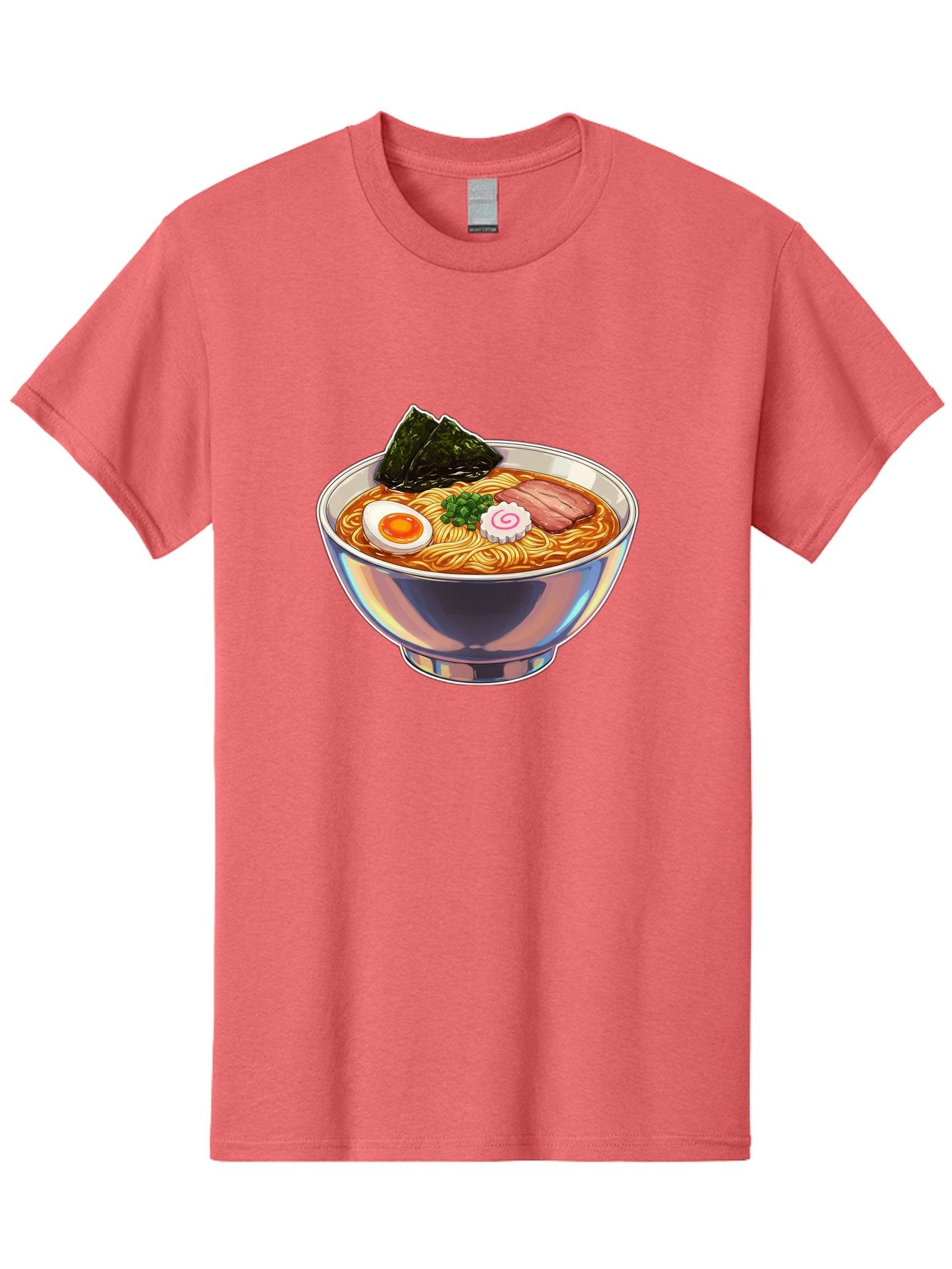 Ramen-8 Men'S Graphic Tee, 100% Cotton, Comfortable Casual Summer Wear, Machine Washable, Bowl Of Ramen, Japanese Cuisine, Egg, Seaweed, Pork, Noodles, Savory Broth, Appetizing Meal, Food Illustration, Delicious Dish Bae705 14