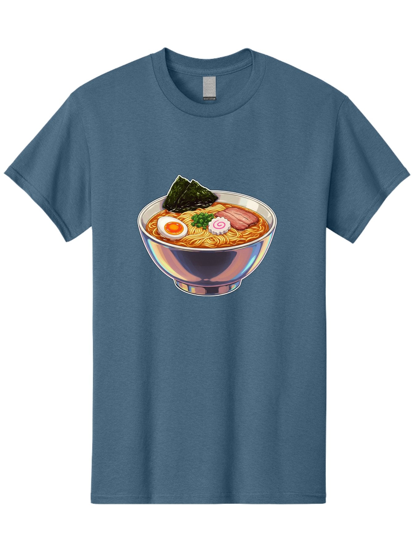 Ramen-8 Men'S Graphic Tee, 100% Cotton, Comfortable Casual Summer Wear, Machine Washable, Bowl Of Ramen, Japanese Cuisine, Egg, Seaweed, Pork, Noodles, Savory Broth, Appetizing Meal, Food Illustration, Delicious Dish Bae705 7