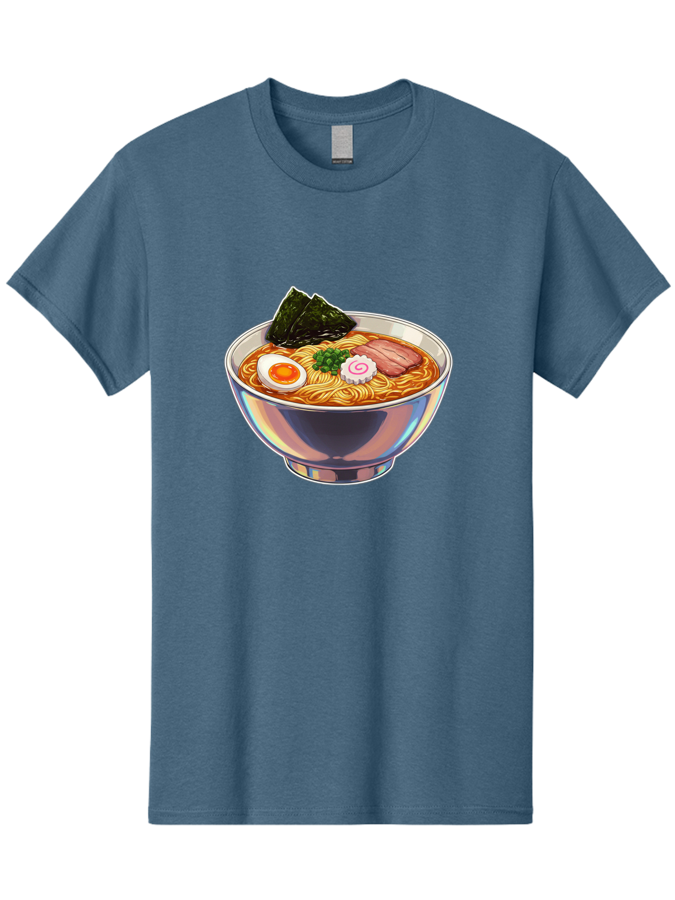 Ramen-8 Men'S Graphic Tee, 100% Cotton, Comfortable Casual Summer Wear, Machine Washable, Bowl Of Ramen, Japanese Cuisine, Egg, Seaweed, Pork, Noodles, Savory Broth, Appetizing Meal, Food Illustration, Delicious Dish Bae705 13