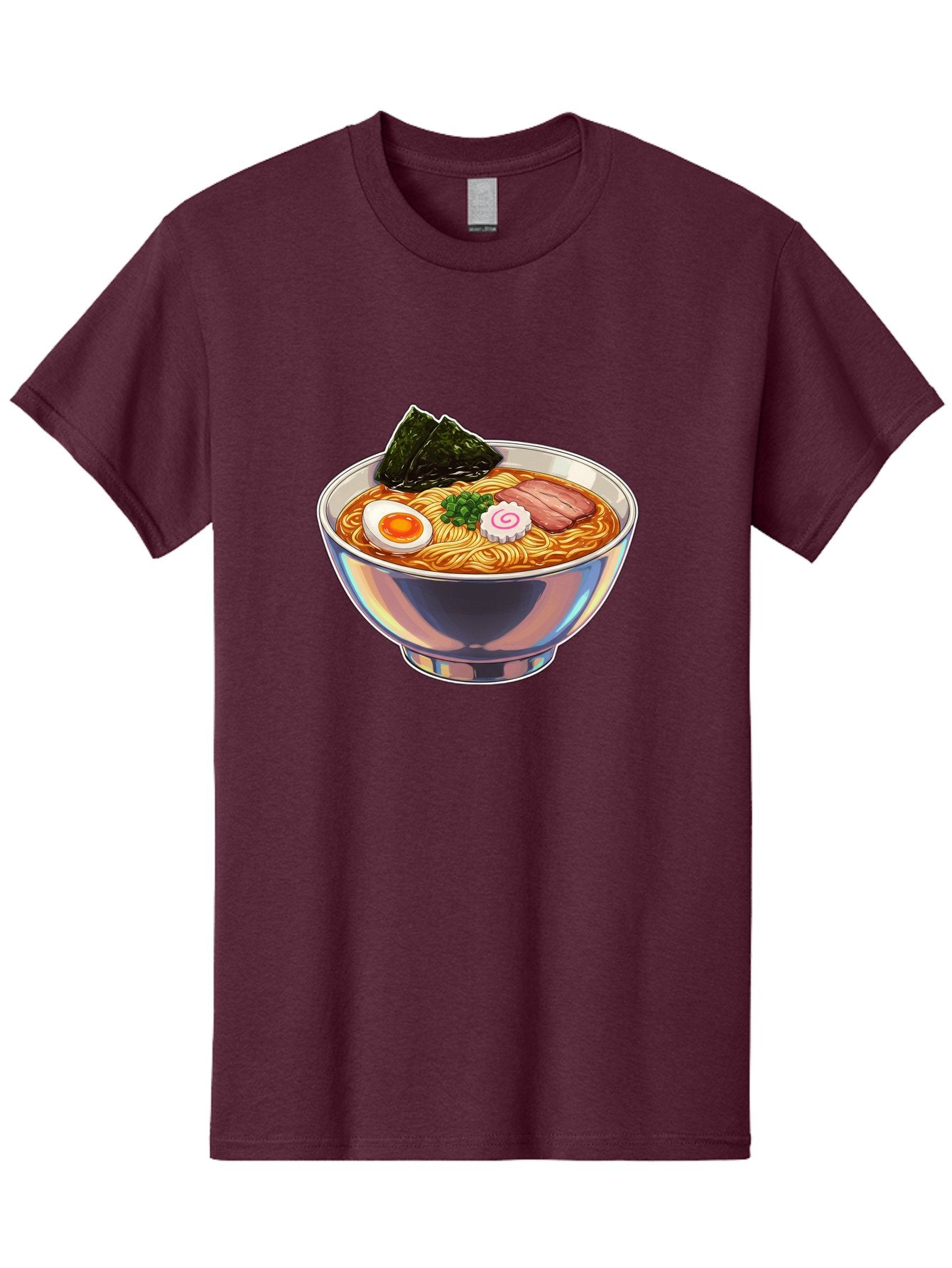 Ramen-8 Men'S Graphic Tee, 100% Cotton, Comfortable Casual Summer Wear, Machine Washable, Bowl Of Ramen, Japanese Cuisine, Egg, Seaweed, Pork, Noodles, Savory Broth, Appetizing Meal, Food Illustration, Delicious Dish Bae705 12