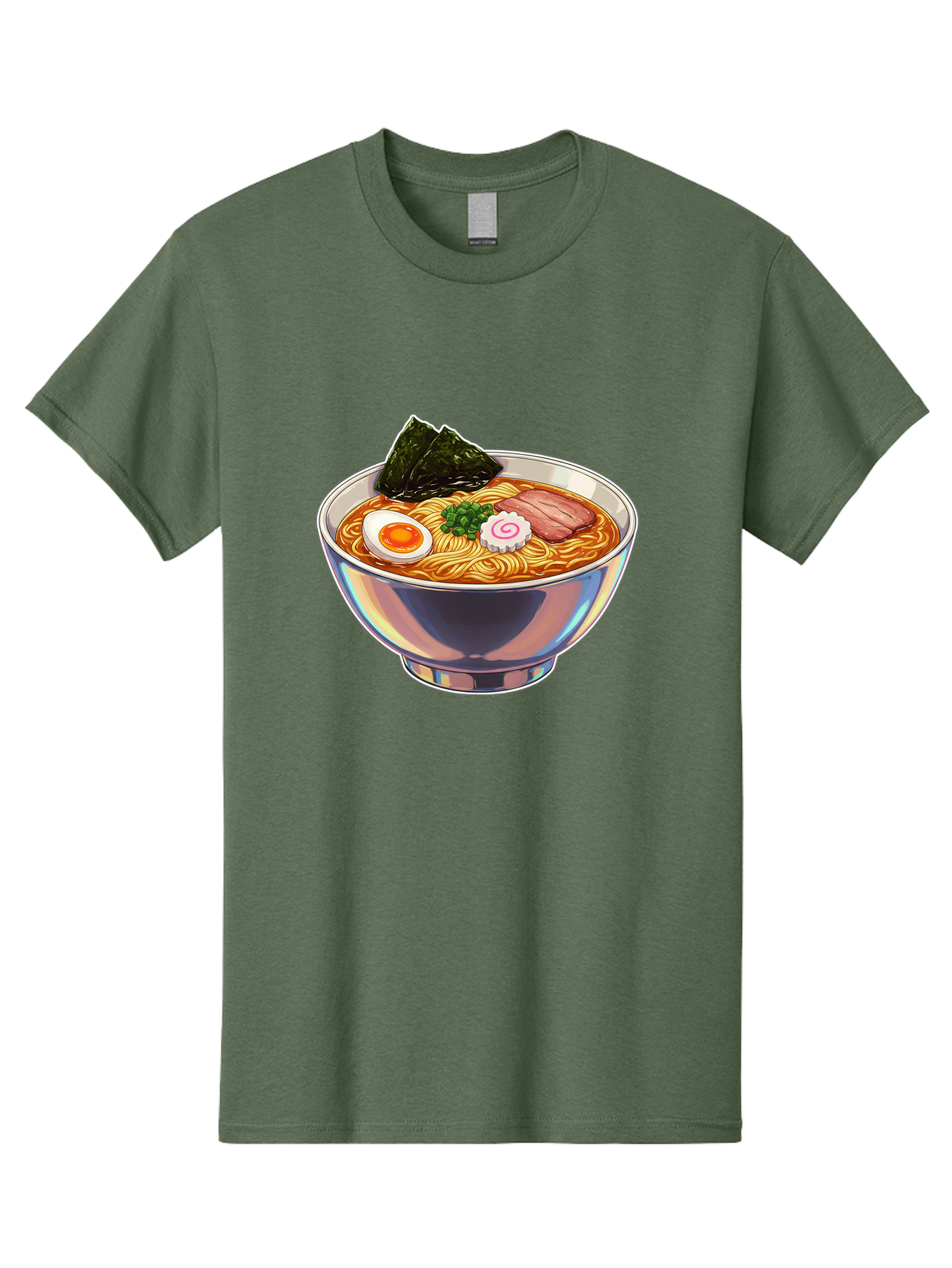 Ramen-8 Men'S Graphic Tee, 100% Cotton, Comfortable Casual Summer Wear, Machine Washable, Bowl Of Ramen, Japanese Cuisine, Egg, Seaweed, Pork, Noodles, Savory Broth, Appetizing Meal, Food Illustration, Delicious Dish Bae705 8