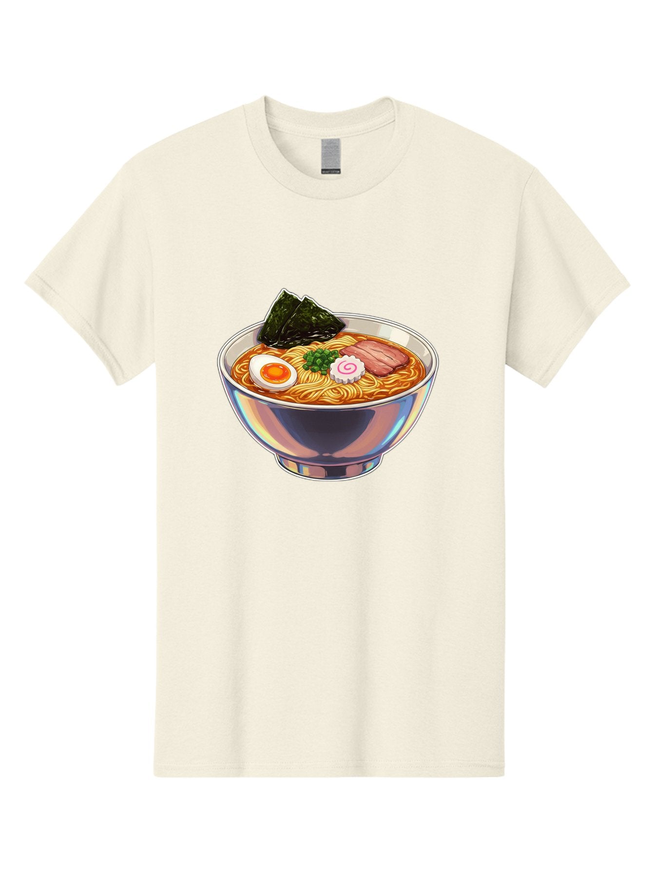 Ramen-8 Men'S Graphic Tee, 100% Cotton, Comfortable Casual Summer Wear, Machine Washable, Bowl Of Ramen, Japanese Cuisine, Egg, Seaweed, Pork, Noodles, Savory Broth, Appetizing Meal, Food Illustration, Delicious Dish Bae705 8
