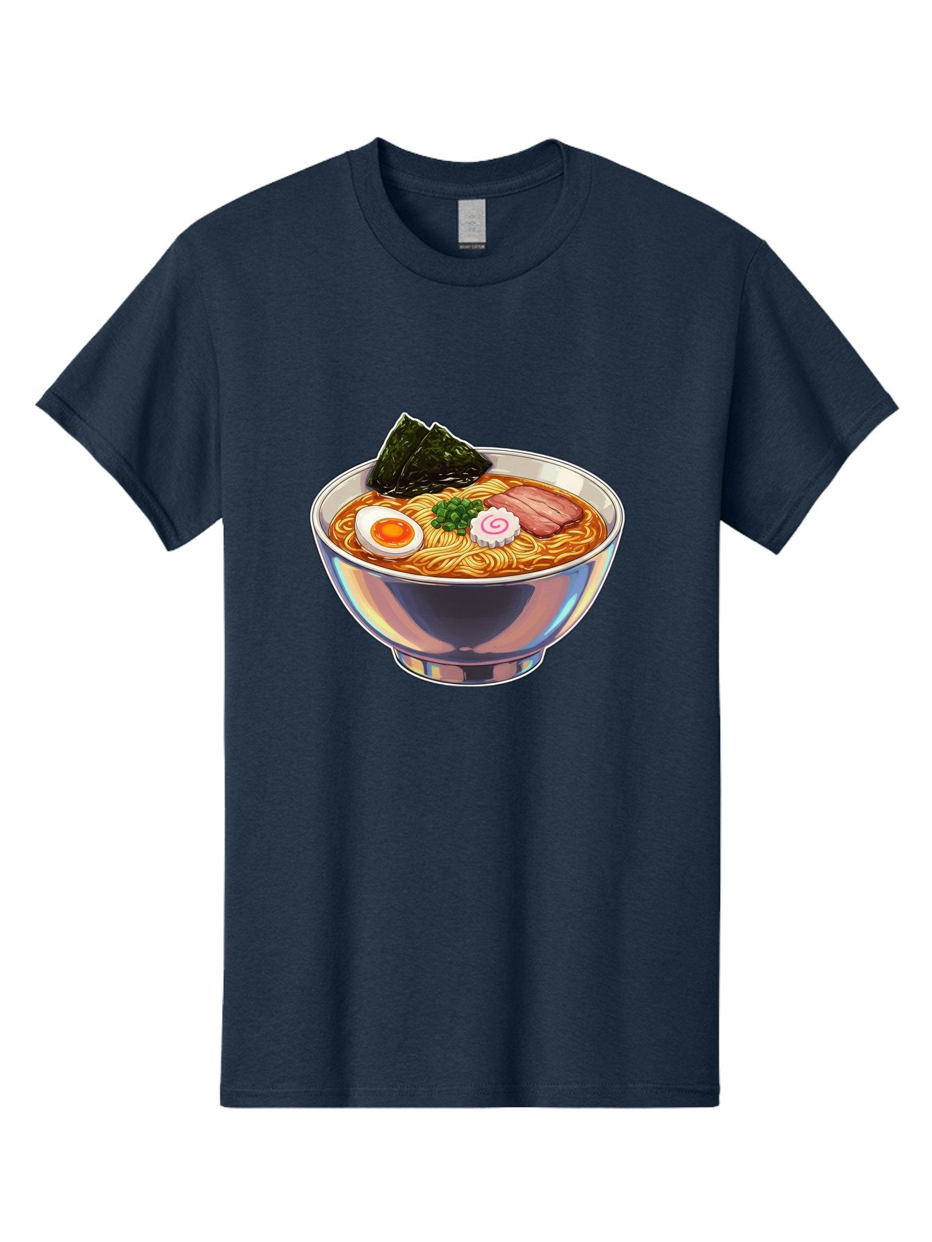 Ramen-8 Men'S Graphic Tee, 100% Cotton, Comfortable Casual Summer Wear, Machine Washable, Bowl Of Ramen, Japanese Cuisine, Egg, Seaweed, Pork, Noodles, Savory Broth, Appetizing Meal, Food Illustration, Delicious Dish Bae705 10