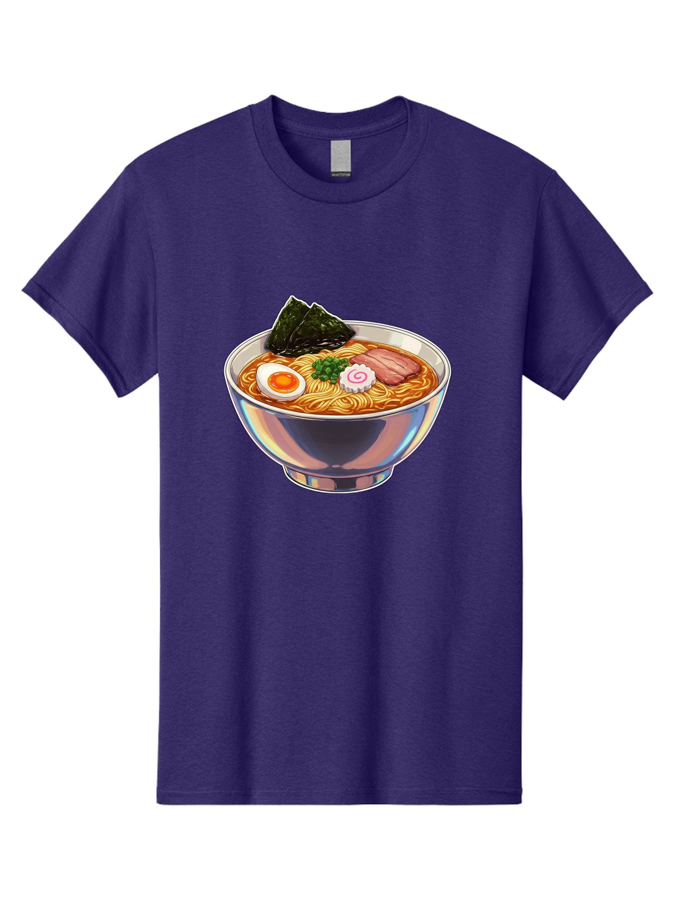 Ramen-8 Men'S Graphic Tee, 100% Cotton, Comfortable Casual Summer Wear, Machine Washable, Bowl Of Ramen, Japanese Cuisine, Egg, Seaweed, Pork, Noodles, Savory Broth, Appetizing Meal, Food Illustration, Delicious Dish Bae705 6