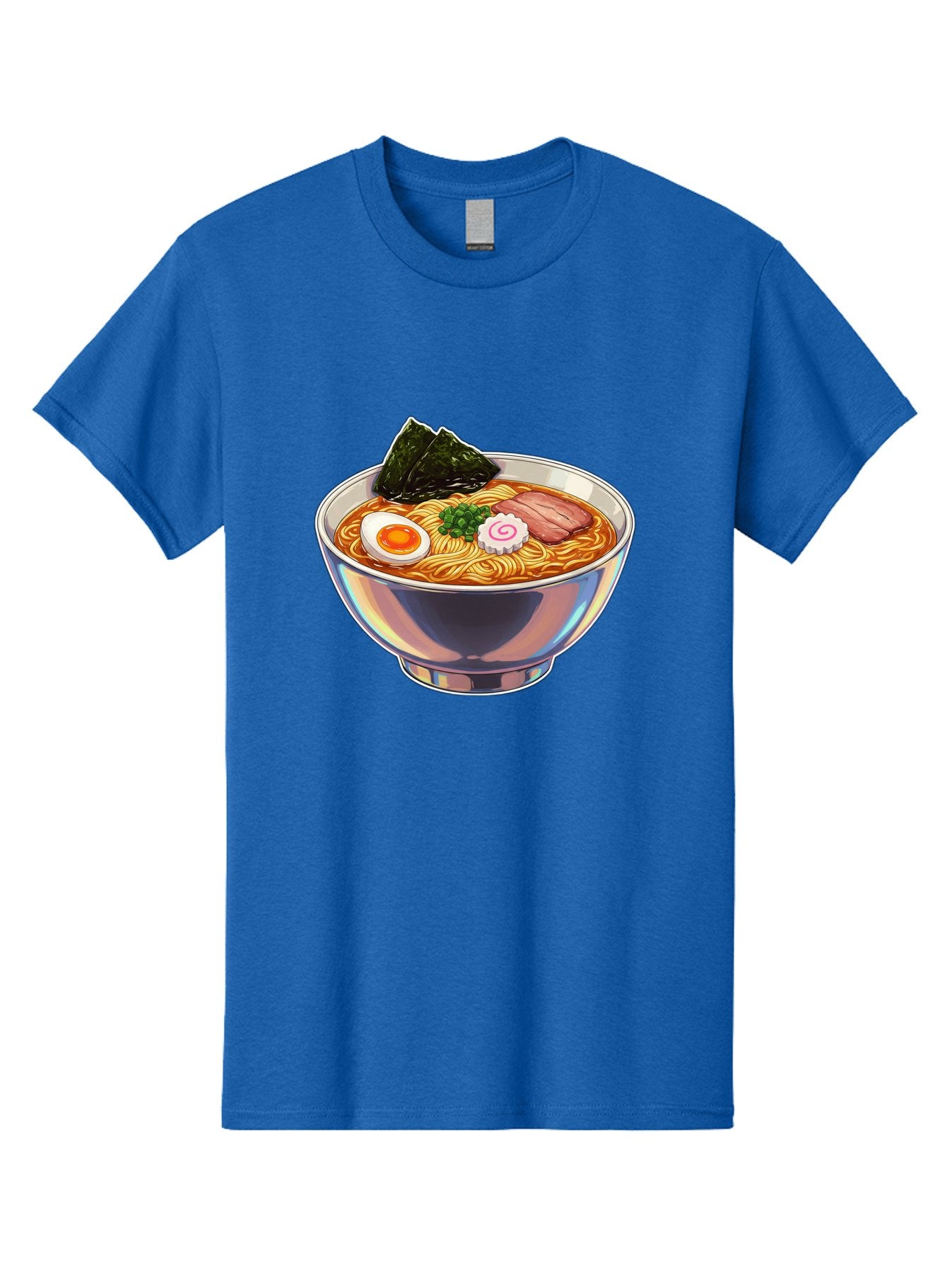Ramen-8 Men'S Graphic Tee, 100% Cotton, Comfortable Casual Summer Wear, Machine Washable, Bowl Of Ramen, Japanese Cuisine, Egg, Seaweed, Pork, Noodles, Savory Broth, Appetizing Meal, Food Illustration, Delicious Dish Bae705 4