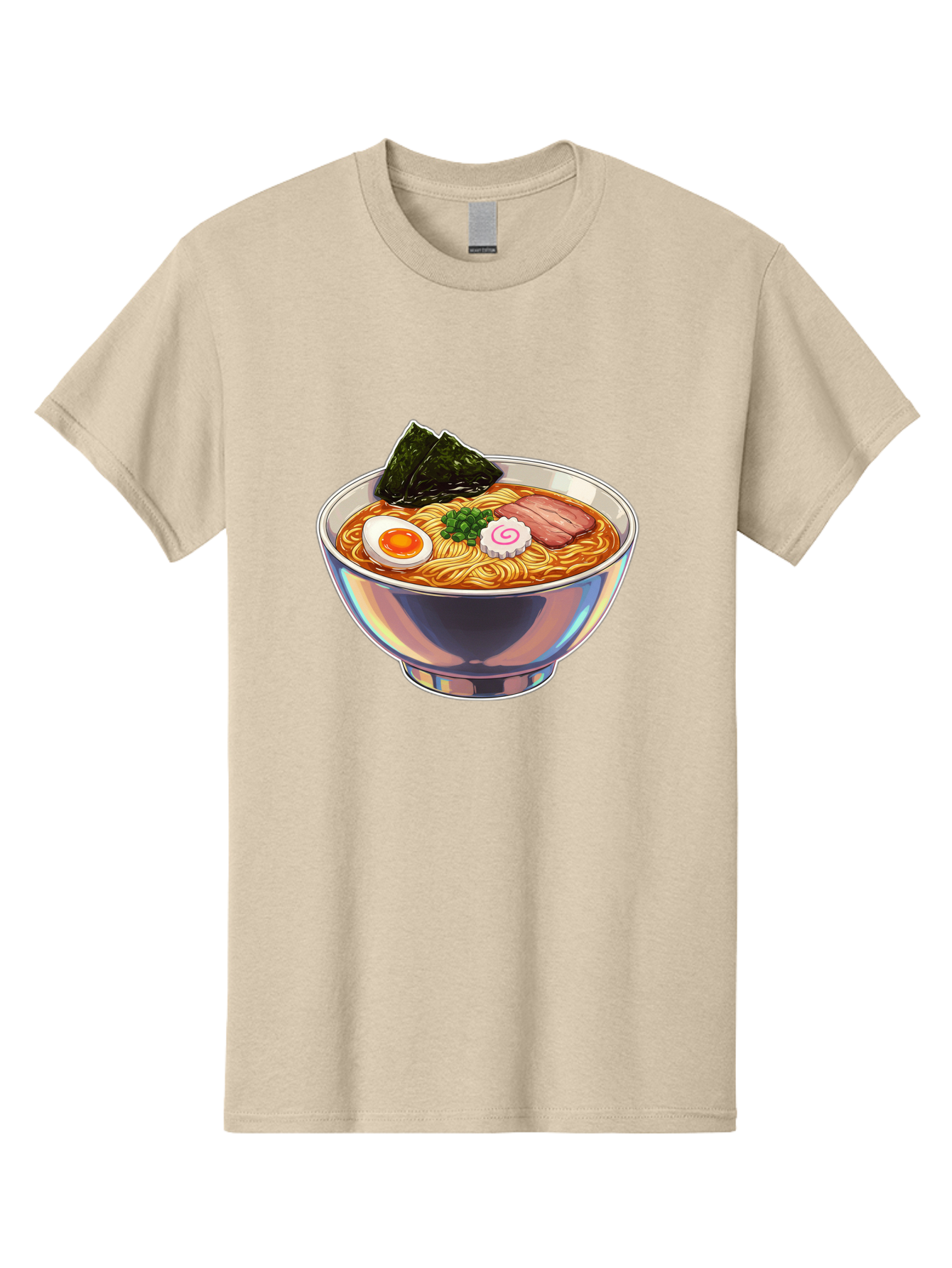 Ramen-8 Men'S Graphic Tee, 100% Cotton, Comfortable Casual Summer Wear, Machine Washable, Bowl Of Ramen, Japanese Cuisine, Egg, Seaweed, Pork, Noodles, Savory Broth, Appetizing Meal, Food Illustration, Delicious Dish Bae705 10