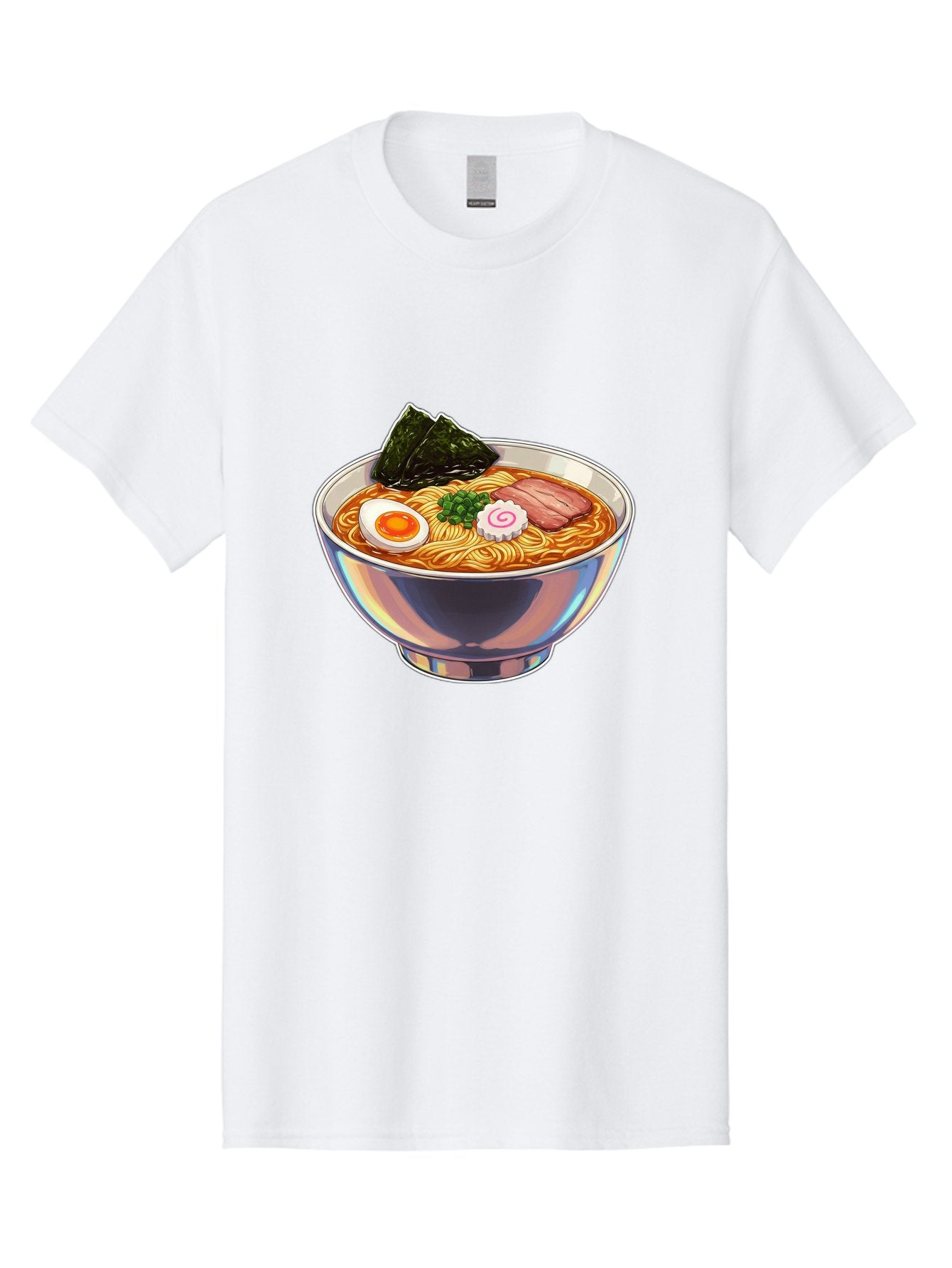 Ramen-8 Men'S Graphic Tee, 100% Cotton, Comfortable Casual Summer Wear, Machine Washable, Bowl Of Ramen, Japanese Cuisine, Egg, Seaweed, Pork, Noodles, Savory Broth, Appetizing Meal, Food Illustration, Delicious Dish Bae705 9
