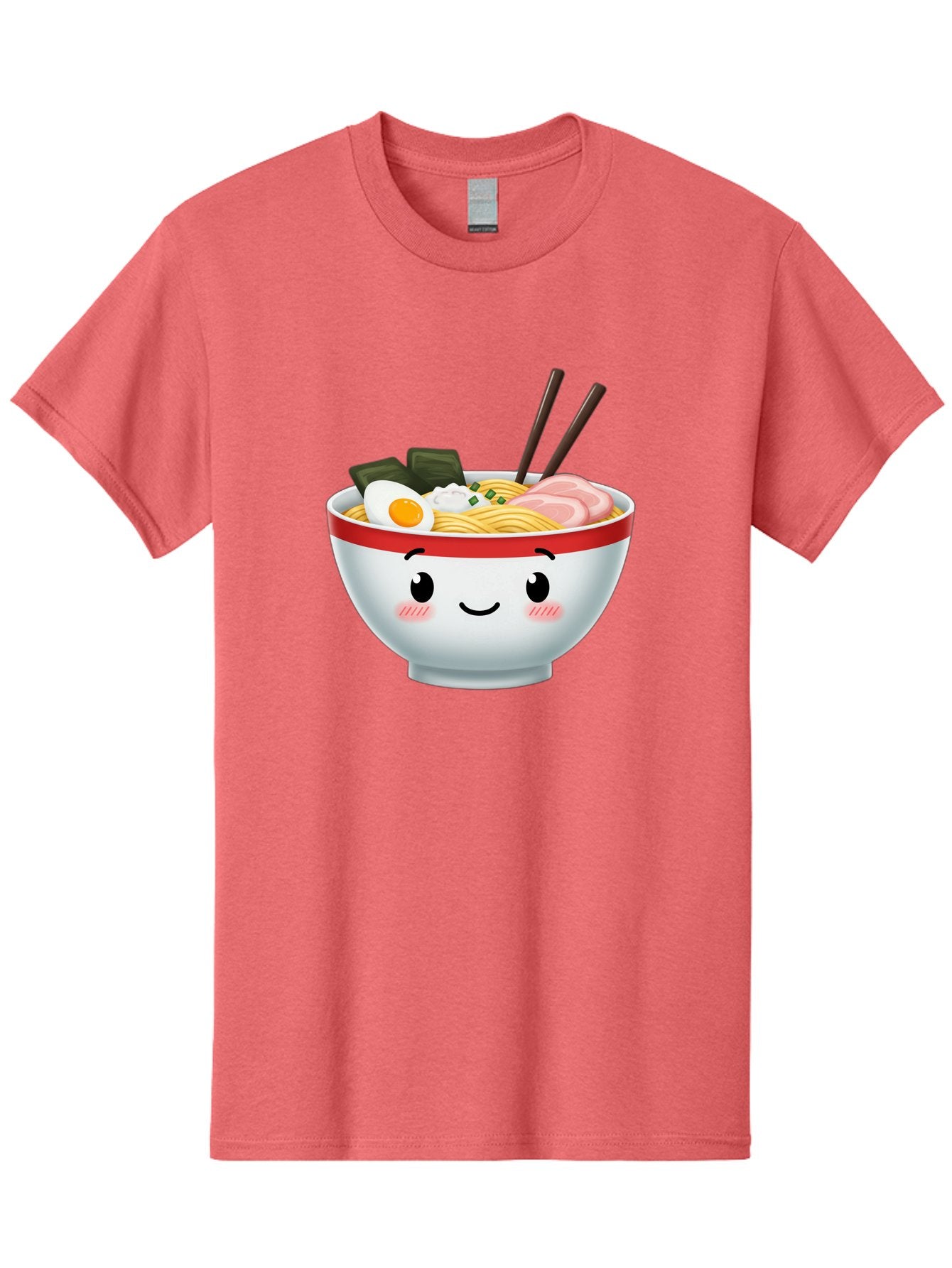 Ramen-Bowl-4 Men'S Graphic Tee, 100% Cotton, Comfortable Casual Summer Wear, Machine Washable, Japanese Ramen, Steaming Hot Noodles, Boiled Egg, Seaweed, Pork Slices, Chopsticks, Kawaii Cartoon, Foodie, Tasty Meal, Delicious Cuisine, Bae709 11