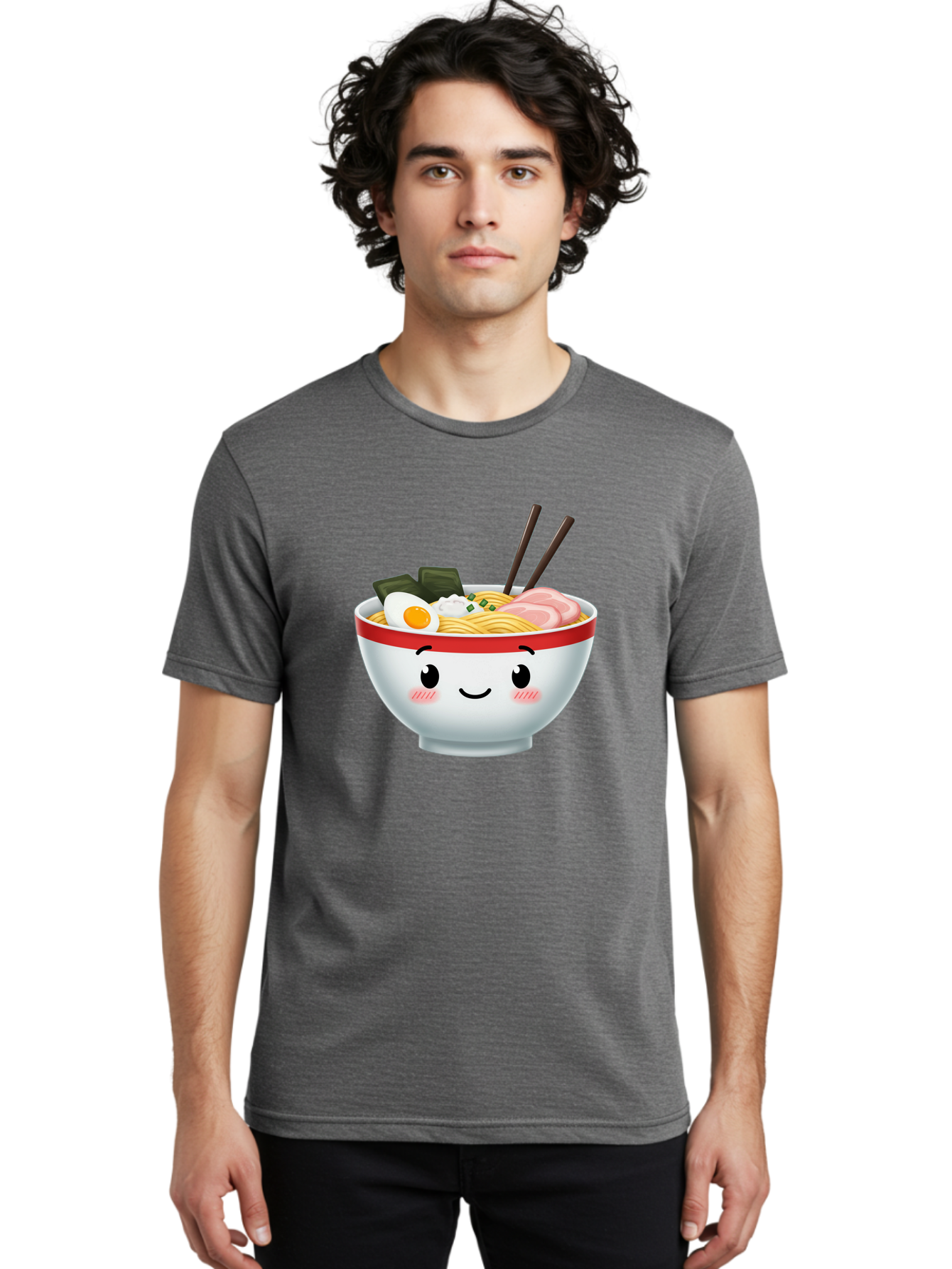 Ramen-Bowl-4 Men'S Graphic Tee, 100% Cotton, Comfortable Casual Summer Wear, Machine Washable, Japanese Ramen, Steaming Hot Noodles, Boiled Egg, Seaweed, Pork Slices, Chopsticks, Kawaii Cartoon, Foodie, Tasty Meal, Delicious Cuisine, Bae709 22