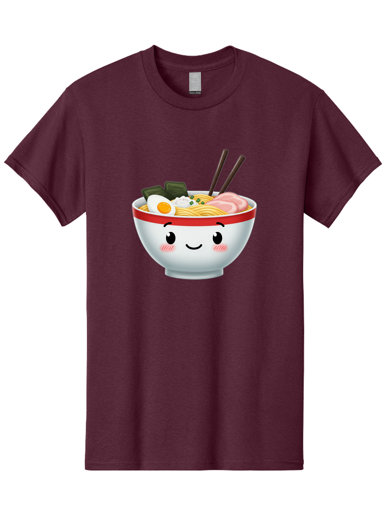 Ramen-Bowl-4 Men'S Graphic Tee, 100% Cotton, Comfortable Casual Summer Wear, Machine Washable, Japanese Ramen, Steaming Hot Noodles, Boiled Egg, Seaweed, Pork Slices, Chopsticks, Kawaii Cartoon, Foodie, Tasty Meal, Delicious Cuisine, Bae709 13