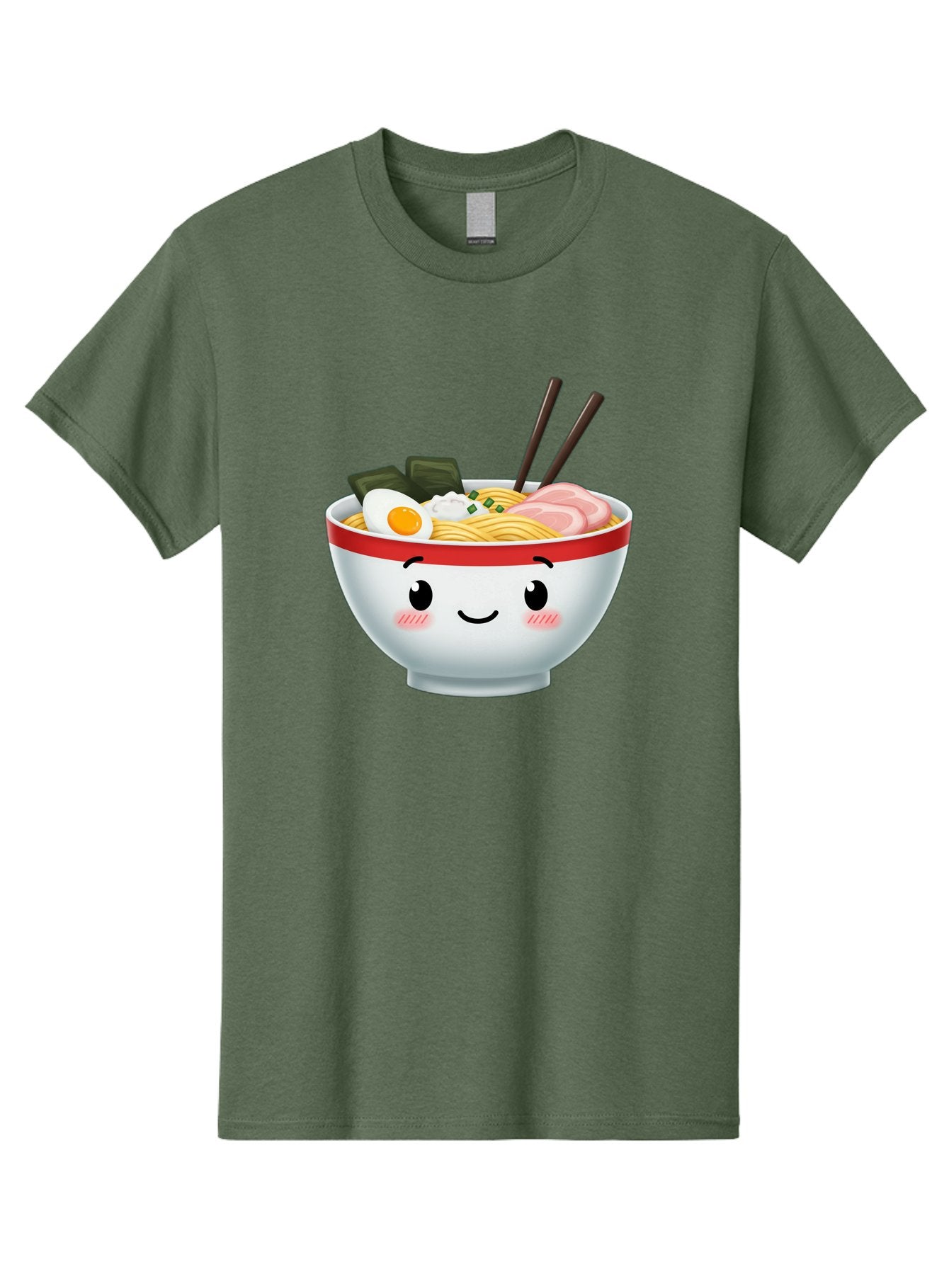 Ramen-Bowl-4 Men'S Graphic Tee, 100% Cotton, Comfortable Casual Summer Wear, Machine Washable, Japanese Ramen, Steaming Hot Noodles, Boiled Egg, Seaweed, Pork Slices, Chopsticks, Kawaii Cartoon, Foodie, Tasty Meal, Delicious Cuisine, Bae709 10