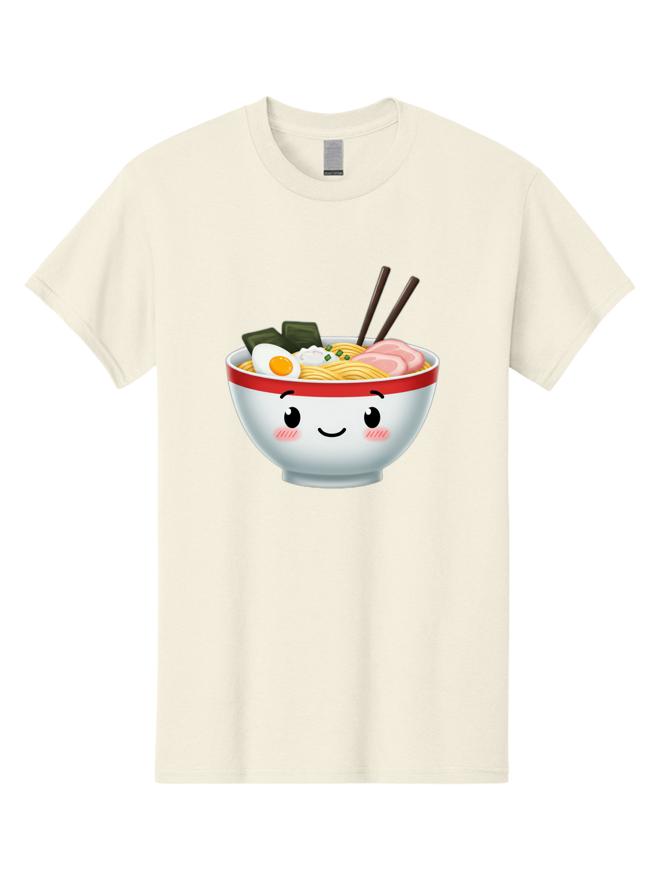 Ramen-Bowl-4 Men'S Graphic Tee, 100% Cotton, Comfortable Casual Summer Wear, Machine Washable, Japanese Ramen, Steaming Hot Noodles, Boiled Egg, Seaweed, Pork Slices, Chopsticks, Kawaii Cartoon, Foodie, Tasty Meal, Delicious Cuisine, Bae709 9