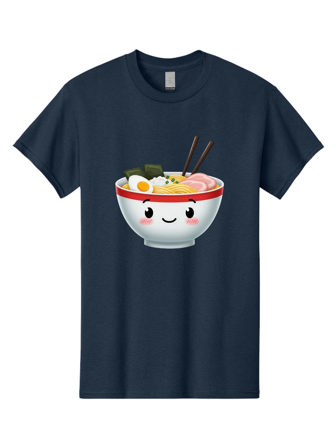 Ramen-Bowl-4 Men'S Graphic Tee, 100% Cotton, Comfortable Casual Summer Wear, Machine Washable, Japanese Ramen, Steaming Hot Noodles, Boiled Egg, Seaweed, Pork Slices, Chopsticks, Kawaii Cartoon, Foodie, Tasty Meal, Delicious Cuisine, Bae709 14