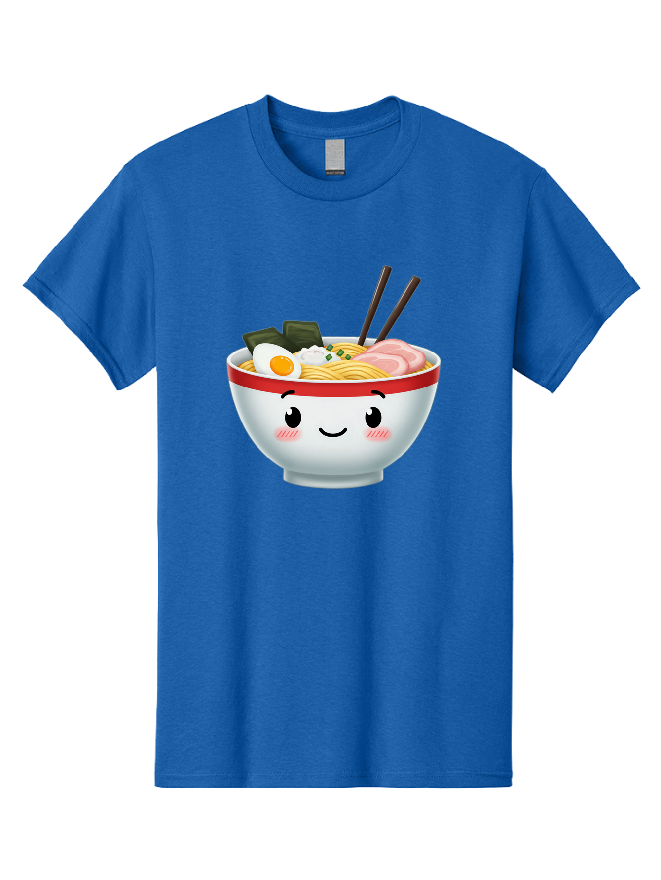 Ramen-Bowl-4 Men'S Graphic Tee, 100% Cotton, Comfortable Casual Summer Wear, Machine Washable, Japanese Ramen, Steaming Hot Noodles, Boiled Egg, Seaweed, Pork Slices, Chopsticks, Kawaii Cartoon, Foodie, Tasty Meal, Delicious Cuisine, Bae709 15