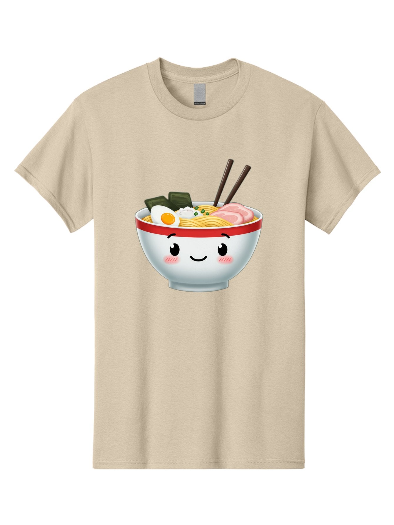 Ramen-Bowl-4 Men'S Graphic Tee, 100% Cotton, Comfortable Casual Summer Wear, Machine Washable, Japanese Ramen, Steaming Hot Noodles, Boiled Egg, Seaweed, Pork Slices, Chopsticks, Kawaii Cartoon, Foodie, Tasty Meal, Delicious Cuisine, Bae709 15