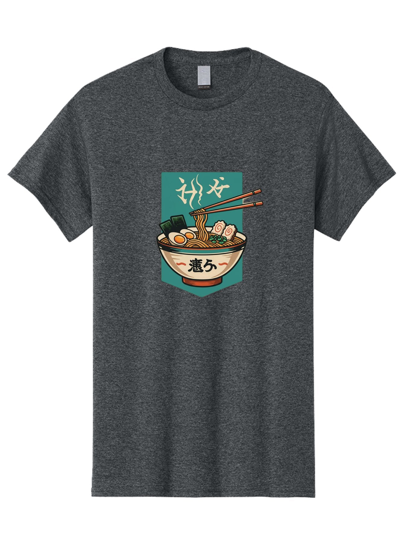Ramen-Bowl-5 Men'S Graphic Tee, 100% Cotton, Comfortable Casual Summer Wear, Machine Washable, Steaming Bowl Of Ramen, Japanese Cuisine, Noodle Soup, Chopsticks, Egg, Seaweed, Pork Slices, Savory Dish, Comfort Food, Asian Flavors Bae710 11