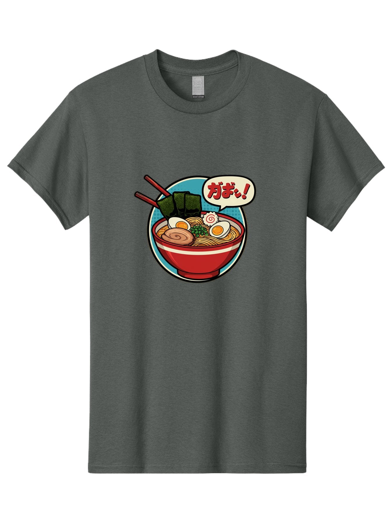 Ramen-Bowl-6 Men'S Graphic Tee, 100% Cotton, Comfortable Casual Summer Wear, Machine Washable, Ramen, Bowl Of Noodles, Japanese Cuisine, Egg, Seaweed, Food Illustration, Cartoon-Style, Chopsticks, Spiral Pattern, Boiled Egg, Savory Dish Bae711 13