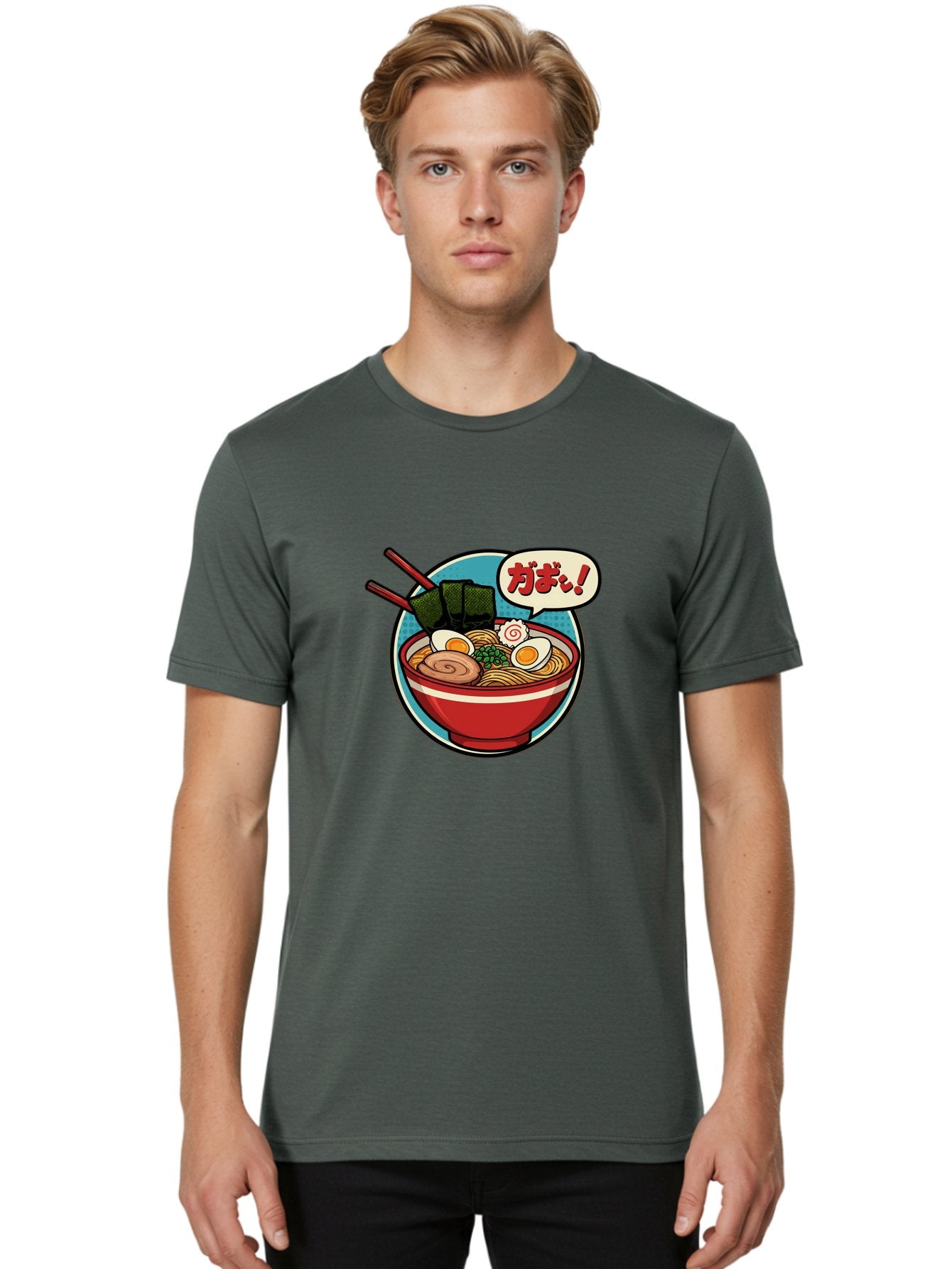 Ramen-Bowl-6 Men'S Graphic Tee, 100% Cotton, Comfortable Casual Summer Wear, Machine Washable, Ramen, Bowl Of Noodles, Japanese Cuisine, Egg, Seaweed, Food Illustration, Cartoon-Style, Chopsticks, Spiral Pattern, Boiled Egg, Savory Dish Bae711 20