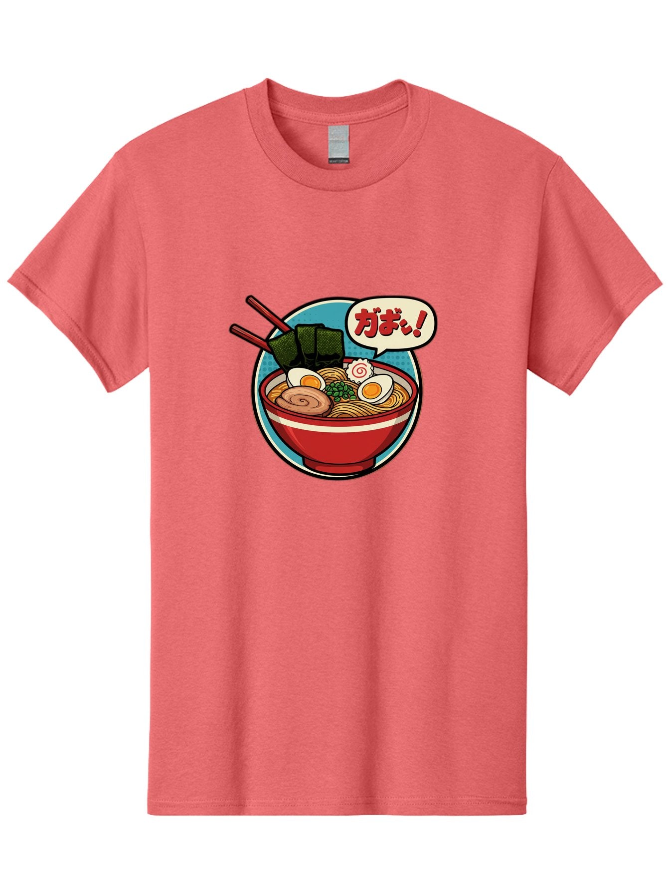 Ramen-Bowl-6 Men'S Graphic Tee, 100% Cotton, Comfortable Casual Summer Wear, Machine Washable, Ramen, Bowl Of Noodles, Japanese Cuisine, Egg, Seaweed, Food Illustration, Cartoon-Style, Chopsticks, Spiral Pattern, Boiled Egg, Savory Dish Bae711 5