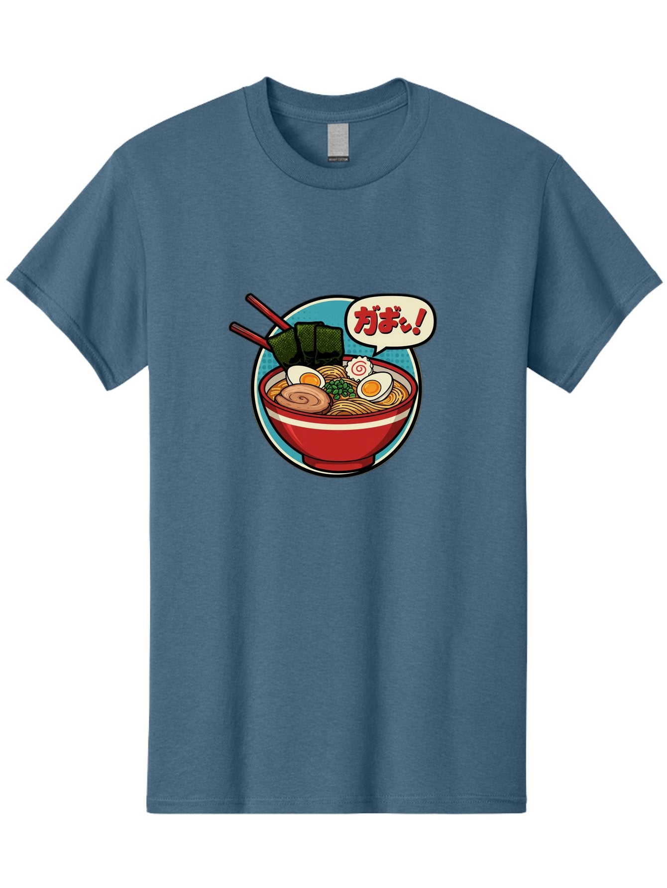 Ramen-Bowl-6 Men'S Graphic Tee, 100% Cotton, Comfortable Casual Summer Wear, Machine Washable, Ramen, Bowl Of Noodles, Japanese Cuisine, Egg, Seaweed, Food Illustration, Cartoon-Style, Chopsticks, Spiral Pattern, Boiled Egg, Savory Dish Bae711 8