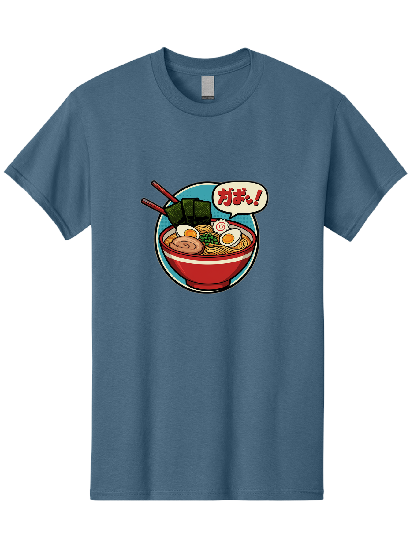 Ramen-Bowl-6 Men'S Graphic Tee, 100% Cotton, Comfortable Casual Summer Wear, Machine Washable, Ramen, Bowl Of Noodles, Japanese Cuisine, Egg, Seaweed, Food Illustration, Cartoon-Style, Chopsticks, Spiral Pattern, Boiled Egg, Savory Dish Bae711 6