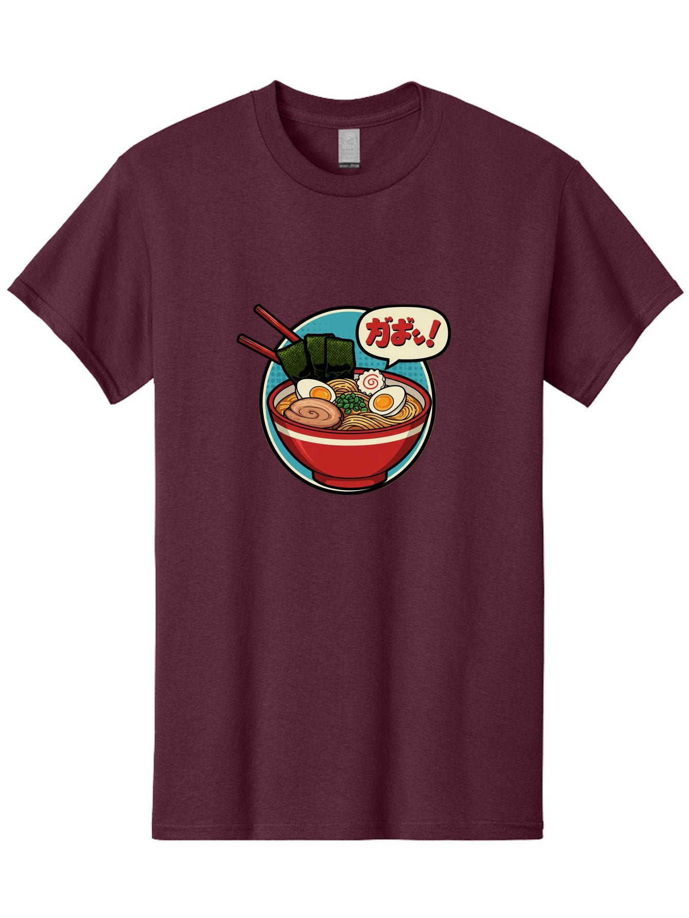 Ramen-Bowl-6 Men'S Graphic Tee, 100% Cotton, Comfortable Casual Summer Wear, Machine Washable, Ramen, Bowl Of Noodles, Japanese Cuisine, Egg, Seaweed, Food Illustration, Cartoon-Style, Chopsticks, Spiral Pattern, Boiled Egg, Savory Dish Bae711 9