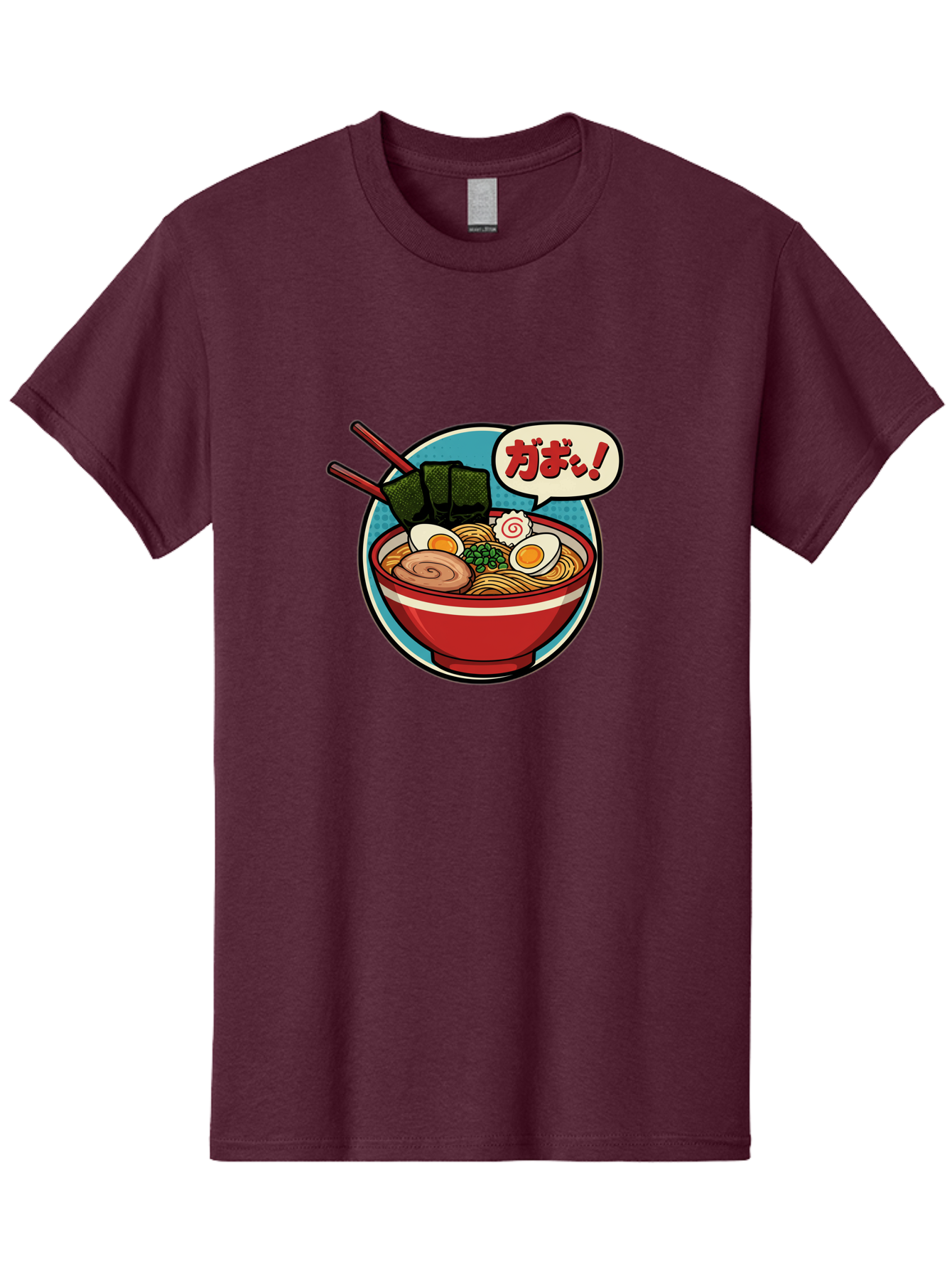 Ramen-Bowl-6 Men'S Graphic Tee, 100% Cotton, Comfortable Casual Summer Wear, Machine Washable, Ramen, Bowl Of Noodles, Japanese Cuisine, Egg, Seaweed, Food Illustration, Cartoon-Style, Chopsticks, Spiral Pattern, Boiled Egg, Savory Dish Bae711 5