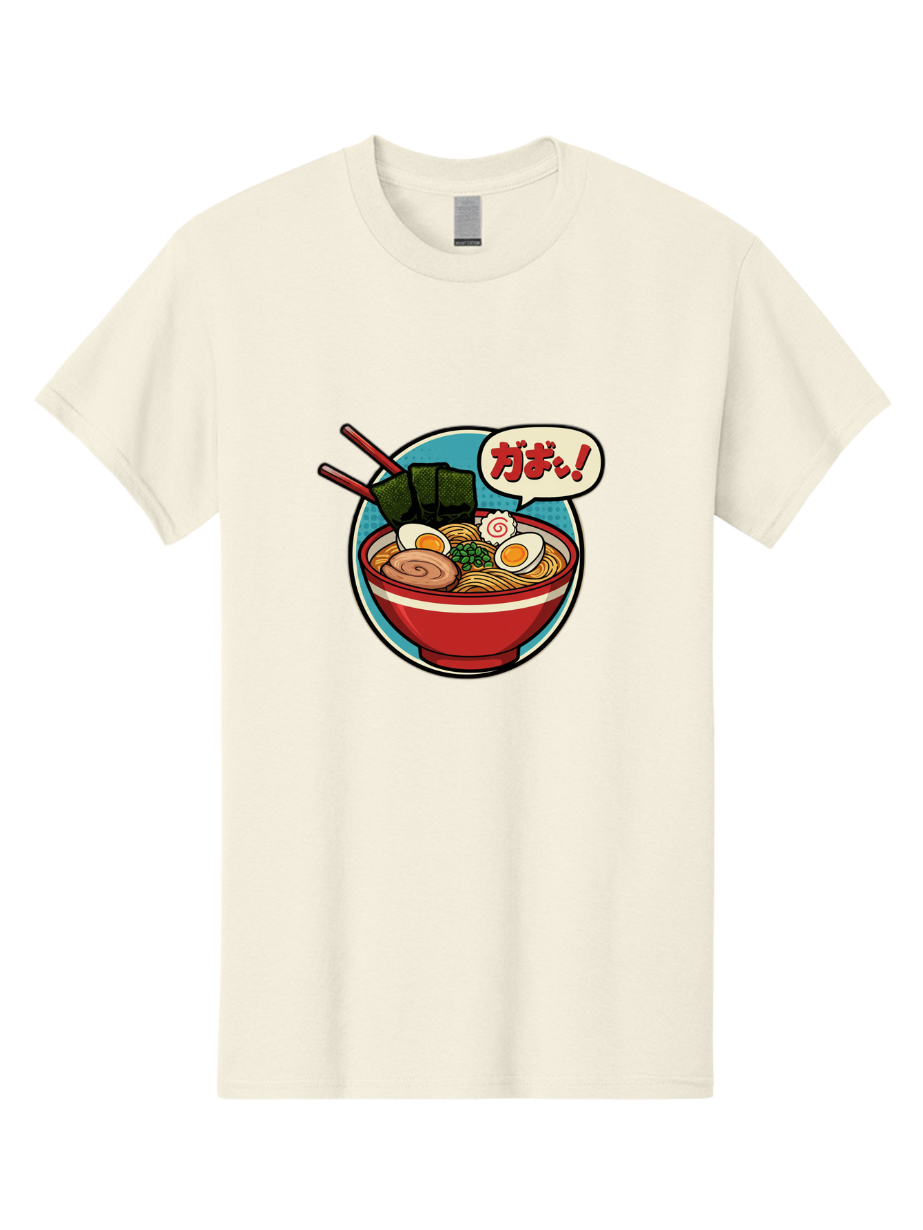 Ramen-Bowl-6 Men'S Graphic Tee, 100% Cotton, Comfortable Casual Summer Wear, Machine Washable, Ramen, Bowl Of Noodles, Japanese Cuisine, Egg, Seaweed, Food Illustration, Cartoon-Style, Chopsticks, Spiral Pattern, Boiled Egg, Savory Dish Bae711 7