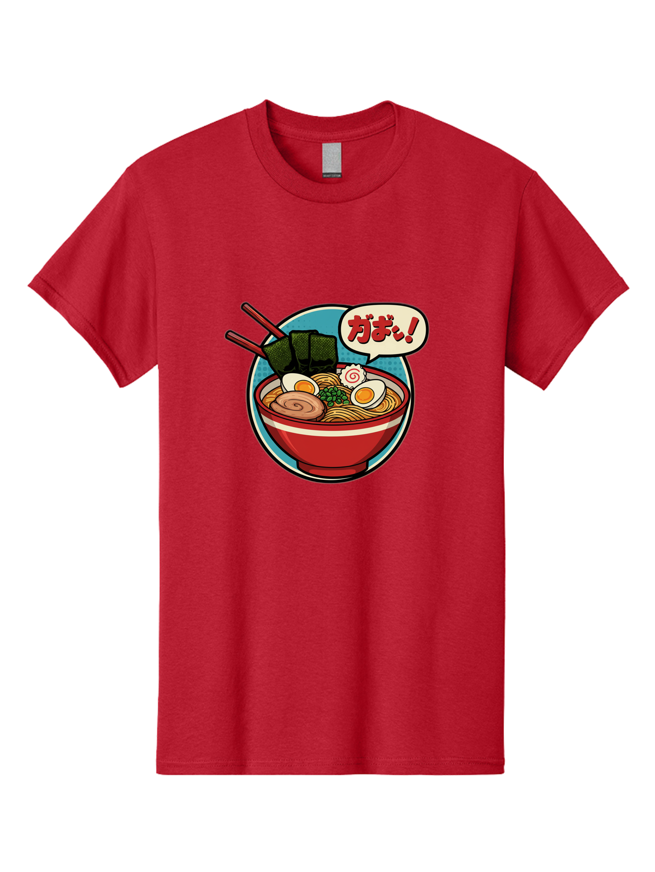 Ramen-Bowl-6 Men'S Graphic Tee, 100% Cotton, Comfortable Casual Summer Wear, Machine Washable, Ramen, Bowl Of Noodles, Japanese Cuisine, Egg, Seaweed, Food Illustration, Cartoon-Style, Chopsticks, Spiral Pattern, Boiled Egg, Savory Dish Bae711 13