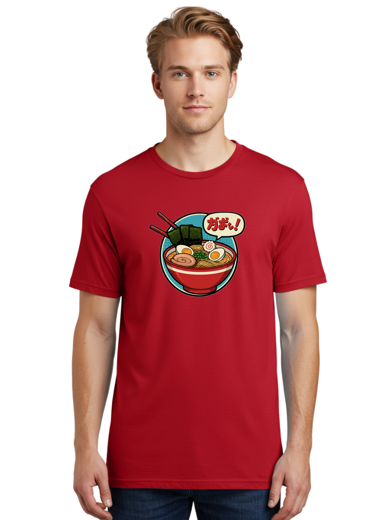 Ramen-Bowl-6 Men'S Graphic Tee, 100% Cotton, Comfortable Casual Summer Wear, Machine Washable, Ramen, Bowl Of Noodles, Japanese Cuisine, Egg, Seaweed, Food Illustration, Cartoon-Style, Chopsticks, Spiral Pattern, Boiled Egg, Savory Dish Bae711 28