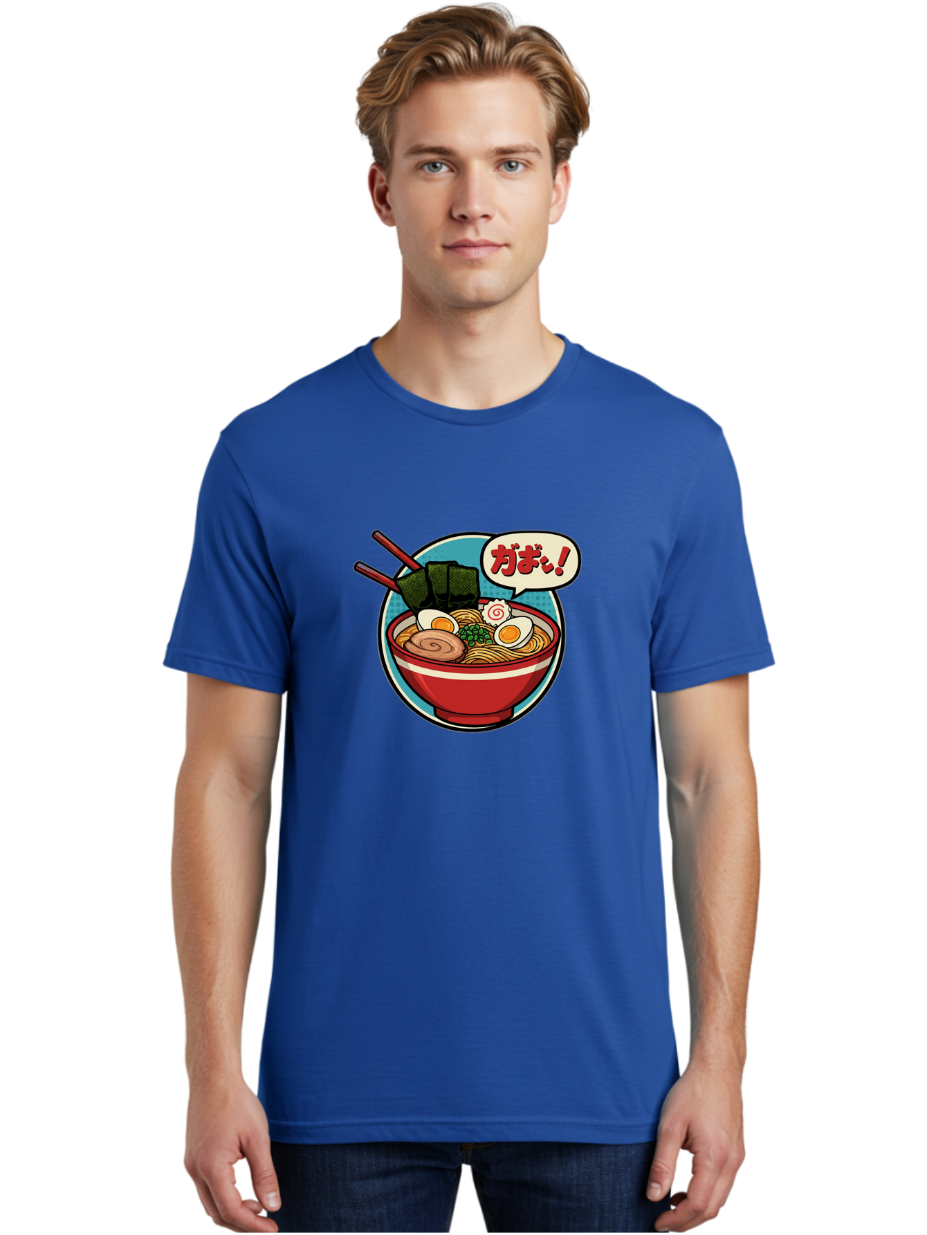 Ramen-Bowl-6 Men'S Graphic Tee, 100% Cotton, Comfortable Casual Summer Wear, Machine Washable, Ramen, Bowl Of Noodles, Japanese Cuisine, Egg, Seaweed, Food Illustration, Cartoon-Style, Chopsticks, Spiral Pattern, Boiled Egg, Savory Dish Bae711 18