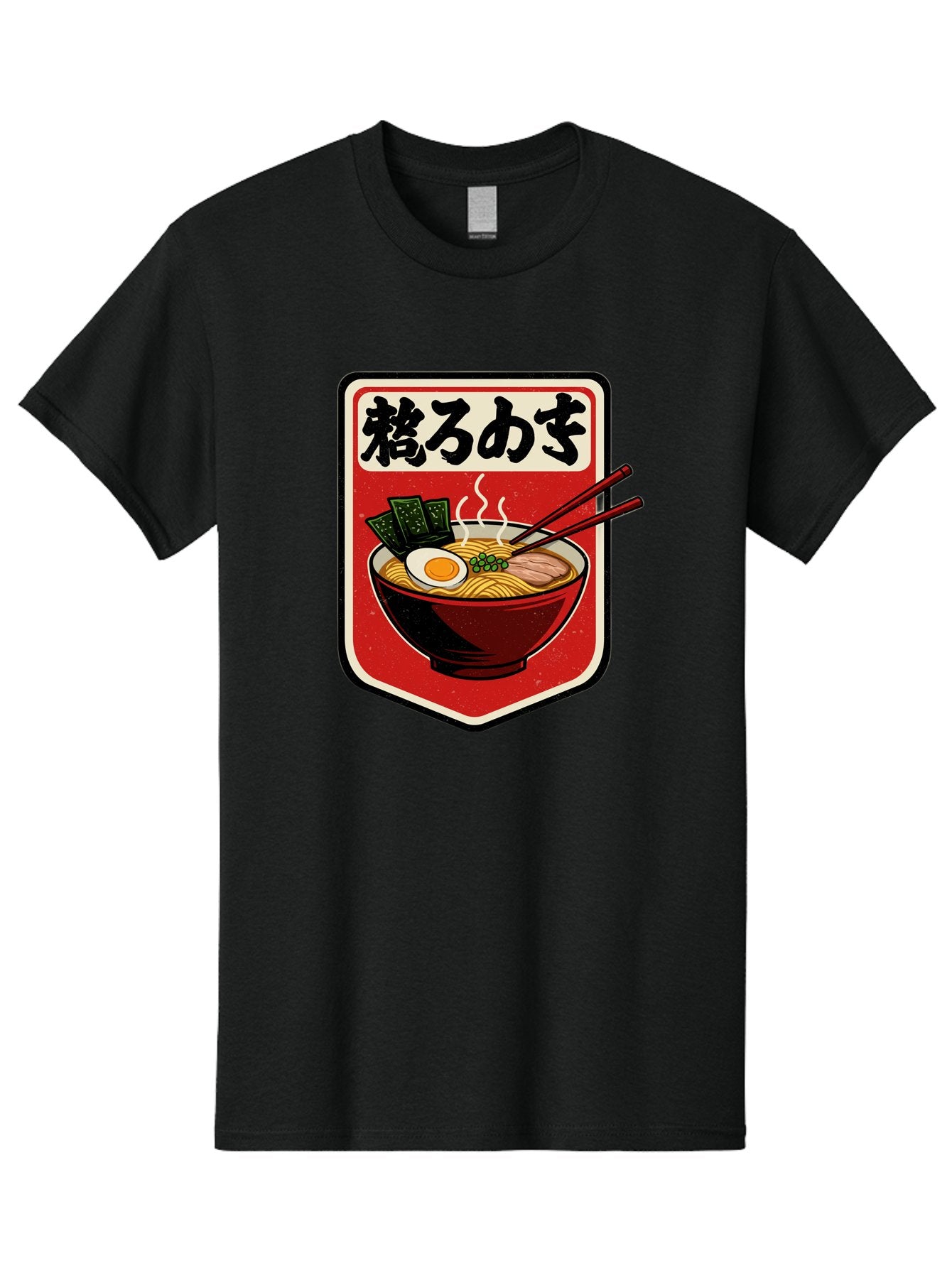 Ramen-Bowl-Aesthetic Men'S Graphic Tee, 100% Cotton, Comfortable Casual Summer Wear, Machine Washable, Steaming Hot Ramen, Japanese Cuisine, Noodle Soup, Egg And Seaweed Toppings, Chopsticks, Kakarou Mushi, Savory Broth, Asian Food, Bae712 15