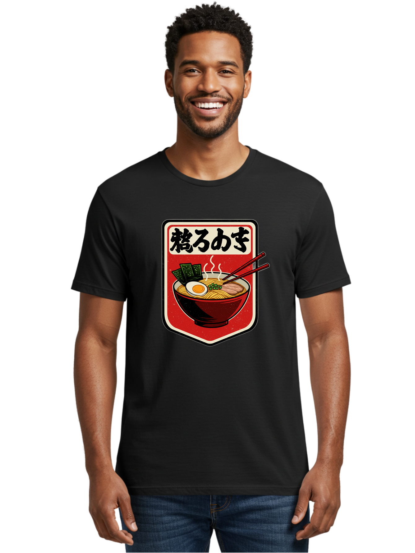 Ramen-Bowl-Aesthetic Men'S Graphic Tee, 100% Cotton, Comfortable Casual Summer Wear, Machine Washable, Steaming Hot Ramen, Japanese Cuisine, Noodle Soup, Egg And Seaweed Toppings, Chopsticks, Kakarou Mushi, Savory Broth, Asian Food, Bae712 16