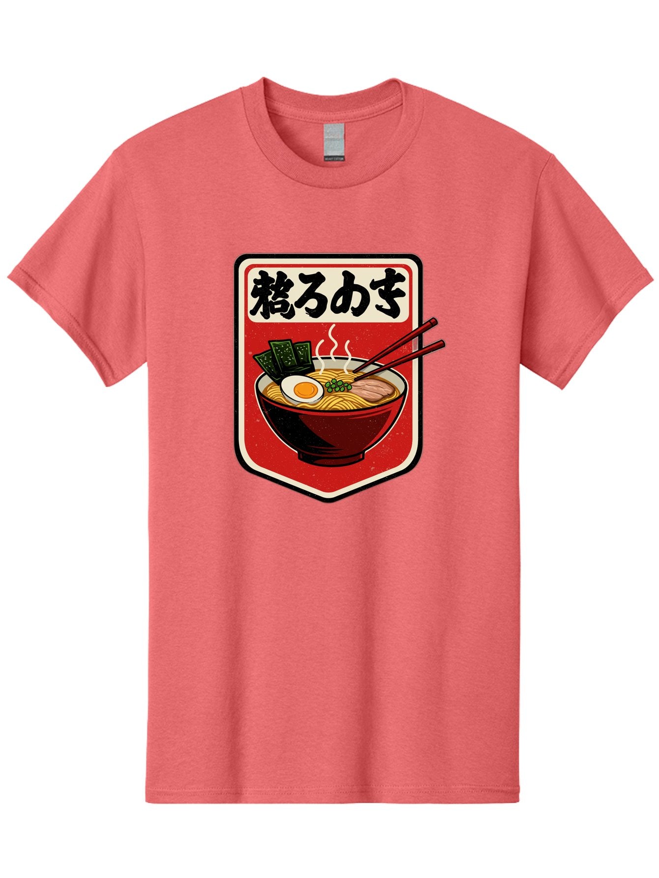 Ramen-Bowl-Aesthetic Men'S Graphic Tee, 100% Cotton, Comfortable Casual Summer Wear, Machine Washable, Steaming Hot Ramen, Japanese Cuisine, Noodle Soup, Egg And Seaweed Toppings, Chopsticks, Kakarou Mushi, Savory Broth, Asian Food, Bae712 14