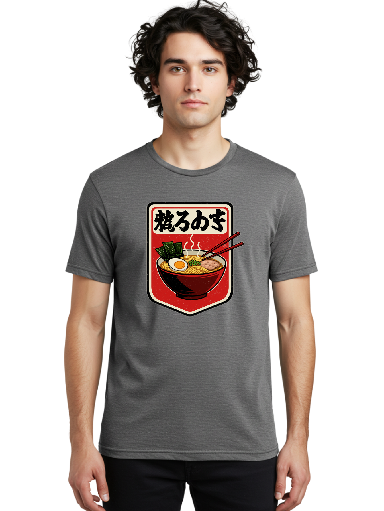 Ramen-Bowl-Aesthetic Men'S Graphic Tee, 100% Cotton, Comfortable Casual Summer Wear, Machine Washable, Steaming Hot Ramen, Japanese Cuisine, Noodle Soup, Egg And Seaweed Toppings, Chopsticks, Kakarou Mushi, Savory Broth, Asian Food, Bae712 19