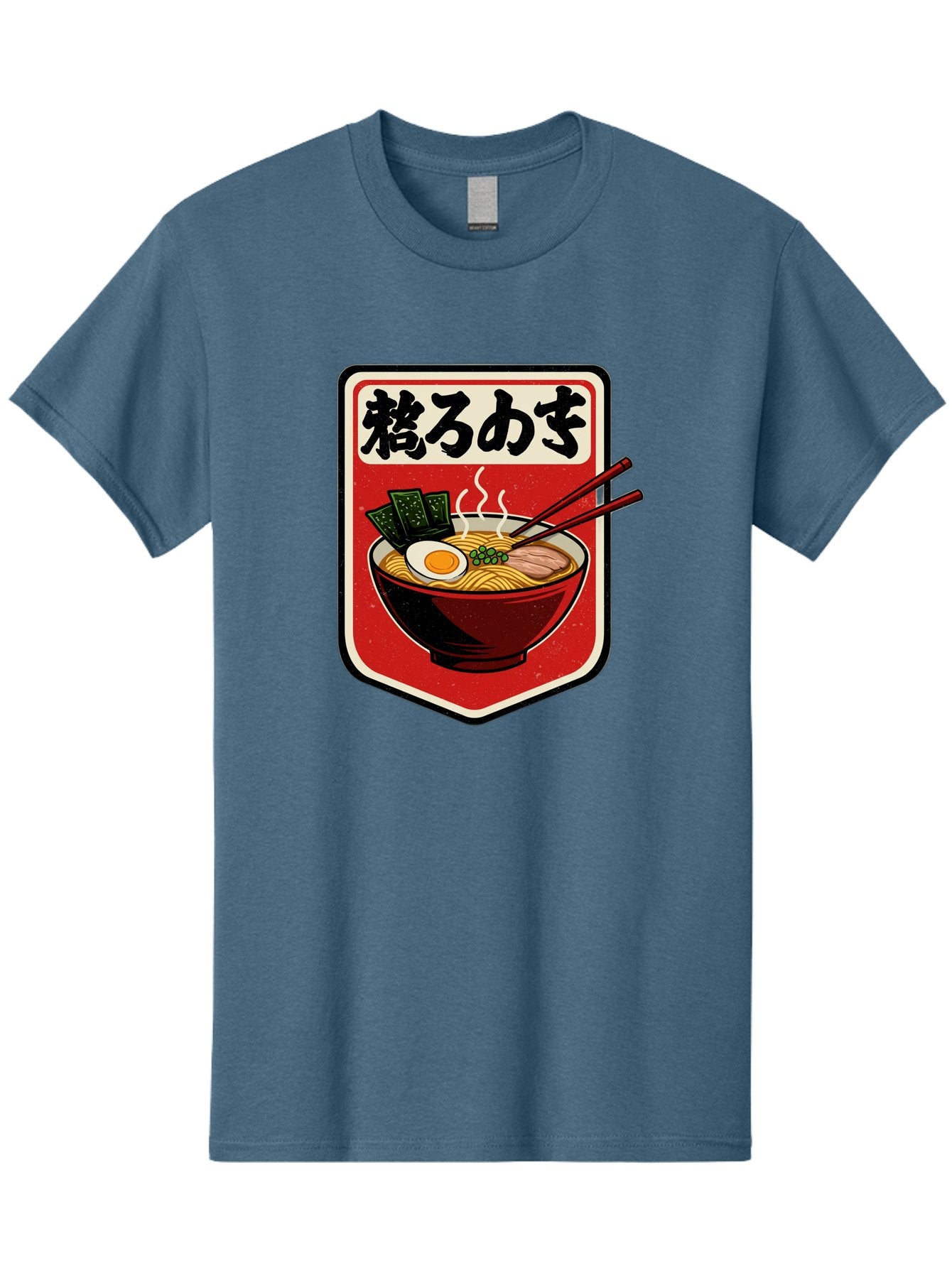 Ramen-Bowl-Aesthetic Men'S Graphic Tee, 100% Cotton, Comfortable Casual Summer Wear, Machine Washable, Steaming Hot Ramen, Japanese Cuisine, Noodle Soup, Egg And Seaweed Toppings, Chopsticks, Kakarou Mushi, Savory Broth, Asian Food, Bae712 12