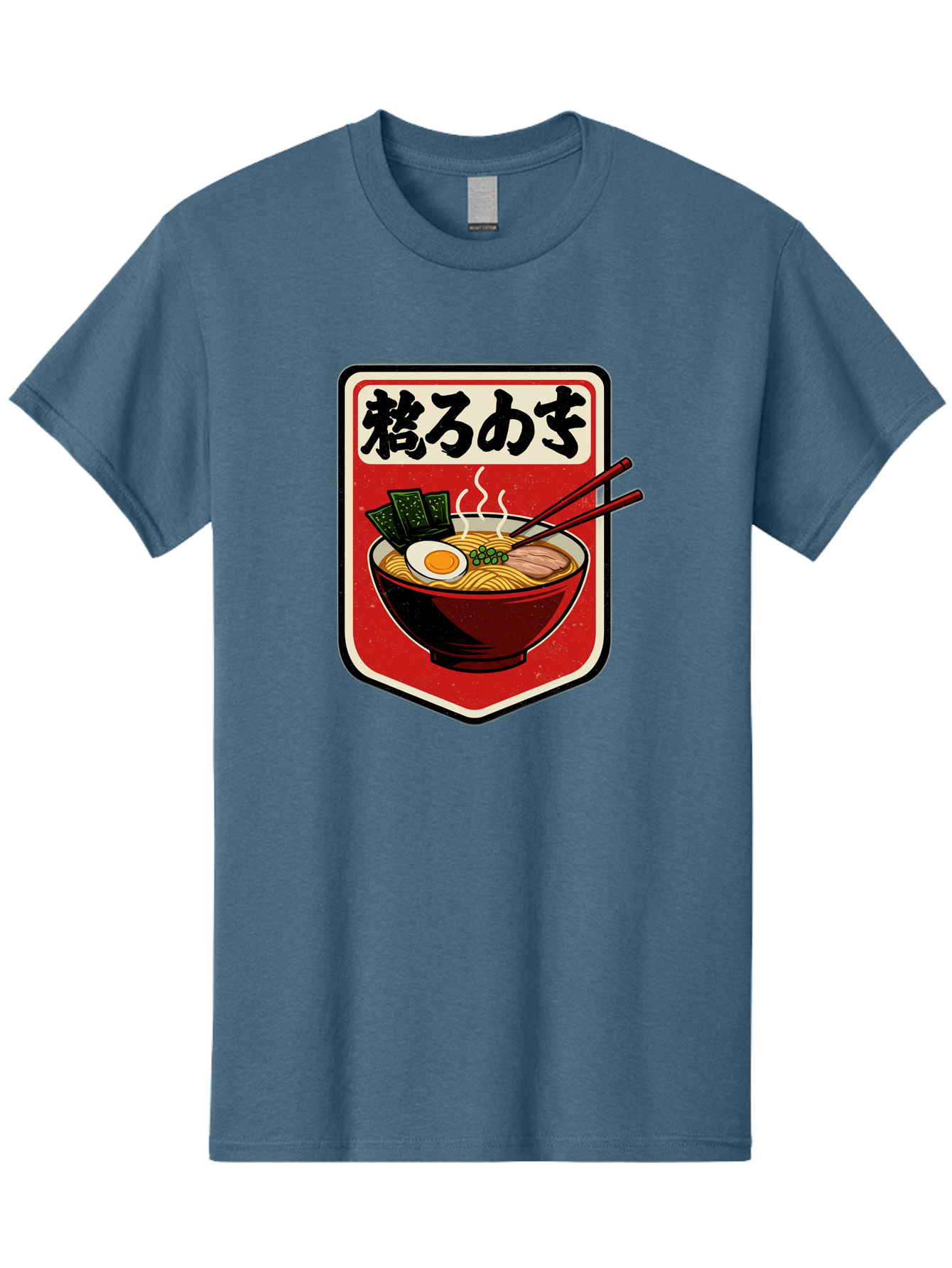 Ramen-Bowl-Aesthetic Men'S Graphic Tee, 100% Cotton, Comfortable Casual Summer Wear, Machine Washable, Steaming Hot Ramen, Japanese Cuisine, Noodle Soup, Egg And Seaweed Toppings, Chopsticks, Kakarou Mushi, Savory Broth, Asian Food, Bae712 3