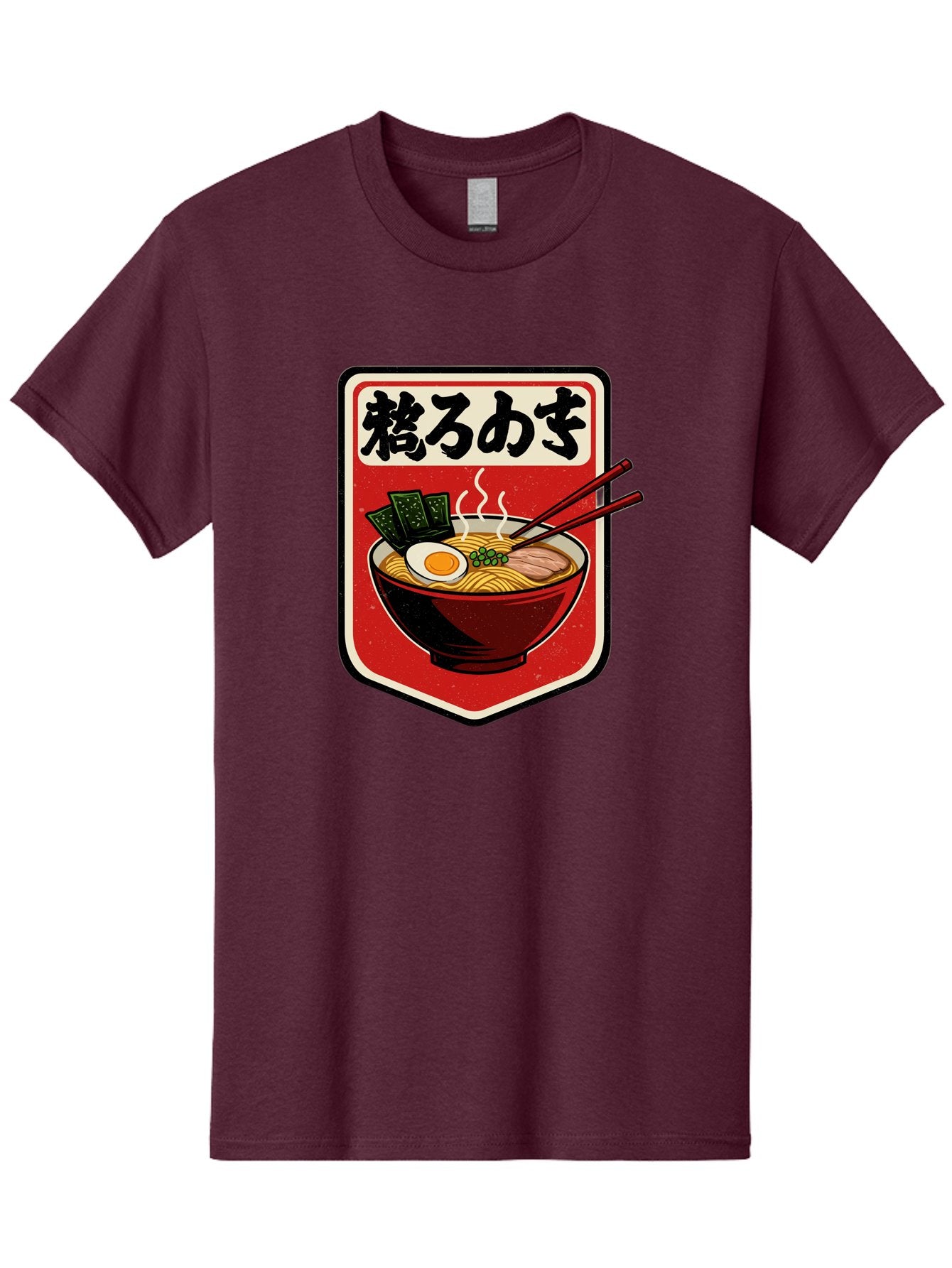 Ramen-Bowl-Aesthetic Men'S Graphic Tee, 100% Cotton, Comfortable Casual Summer Wear, Machine Washable, Steaming Hot Ramen, Japanese Cuisine, Noodle Soup, Egg And Seaweed Toppings, Chopsticks, Kakarou Mushi, Savory Broth, Asian Food, Bae712 7