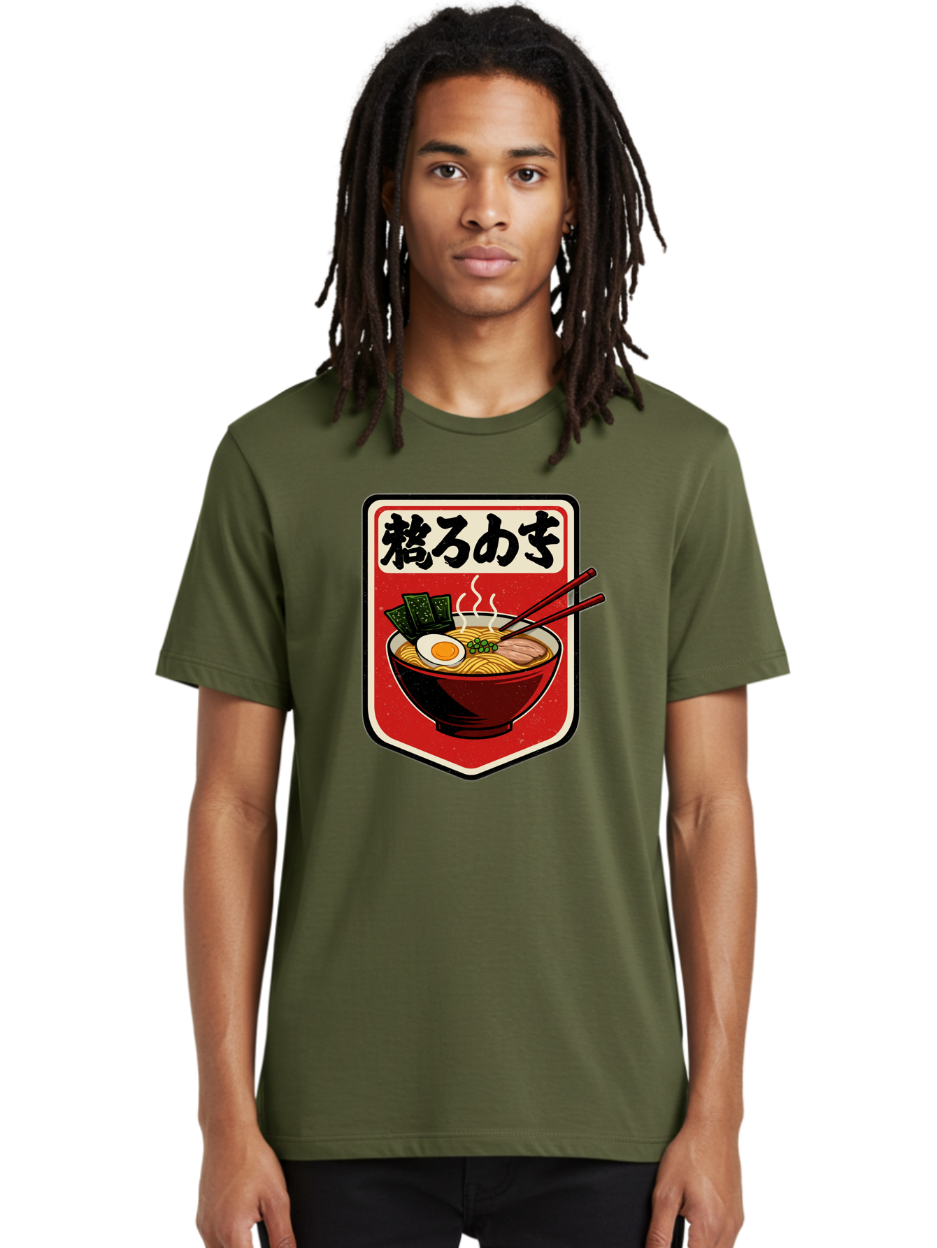 Ramen-Bowl-Aesthetic Men'S Graphic Tee, 100% Cotton, Comfortable Casual Summer Wear, Machine Washable, Steaming Hot Ramen, Japanese Cuisine, Noodle Soup, Egg And Seaweed Toppings, Chopsticks, Kakarou Mushi, Savory Broth, Asian Food, Bae712 24