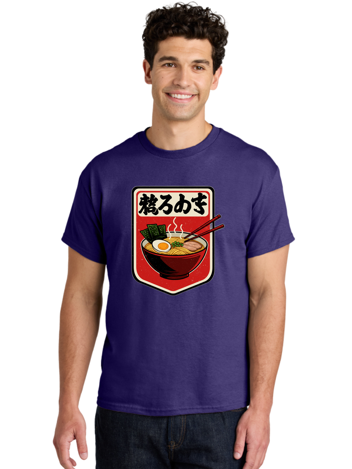 Ramen-Bowl-Aesthetic Men'S Graphic Tee, 100% Cotton, Comfortable Casual Summer Wear, Machine Washable, Steaming Hot Ramen, Japanese Cuisine, Noodle Soup, Egg And Seaweed Toppings, Chopsticks, Kakarou Mushi, Savory Broth, Asian Food, Bae712 29