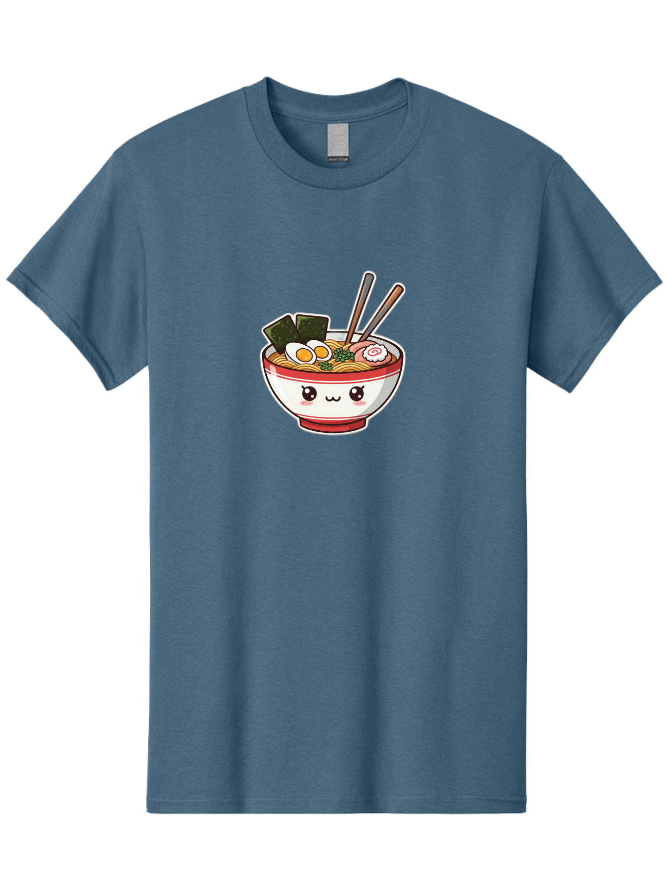 Ramen-Noodle-Bowl-1 Men'S Graphic Tee, 100% Cotton, Comfortable Casual Summer Wear, Machine Washable, Bowl Of Ramen, Steaming Noodles, Soft-Boiled Egg, Seaweed, Cartoon Bowl, Kawaii Food, Japanese Cuisine, Cute Illustration, Foodie Graphics, Bae714 8