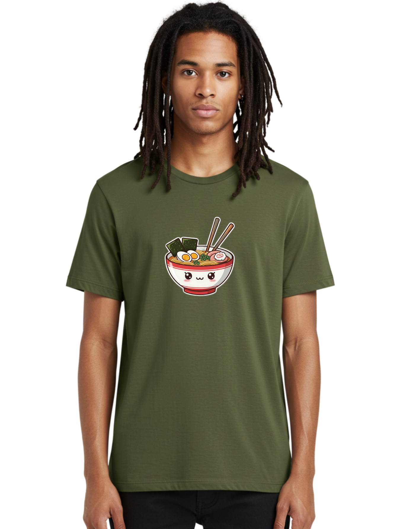 Ramen-Noodle-Bowl-1 Men'S Graphic Tee, 100% Cotton, Comfortable Casual Summer Wear, Machine Washable, Bowl Of Ramen, Steaming Noodles, Soft-Boiled Egg, Seaweed, Cartoon Bowl, Kawaii Food, Japanese Cuisine, Cute Illustration, Foodie Graphics, Bae714 17