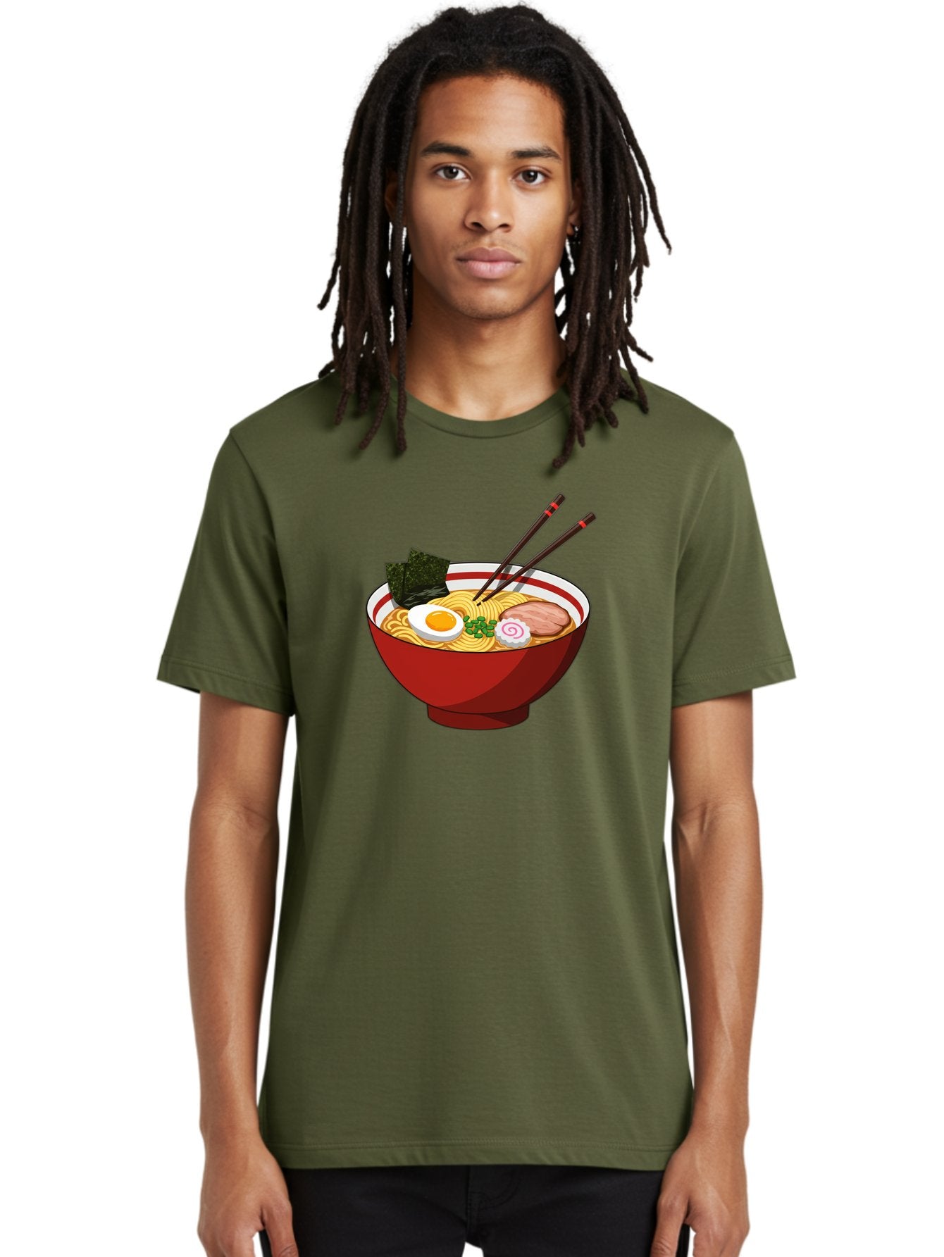 Ramen-Noodle-Bowl-2 Men'S Graphic Tee, 100% Cotton, Comfortable Casual Summer Wear, Machine Washable, Steaming Bowl Of Ramen, Japanese Noodle Soup, Boiled Egg, Sliced Pork, Seaweed, Green Onions, Chopsticks, Asian Cuisine, Noodle Dish, Bae715 17