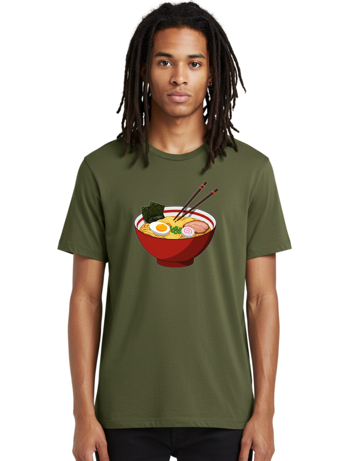 Ramen-Noodle-Bowl-2 Men'S Graphic Tee, 100% Cotton, Comfortable Casual Summer Wear, Machine Washable, Steaming Bowl Of Ramen, Japanese Noodle Soup, Boiled Egg, Sliced Pork, Seaweed, Green Onions, Chopsticks, Asian Cuisine, Noodle Dish, Bae715 29
