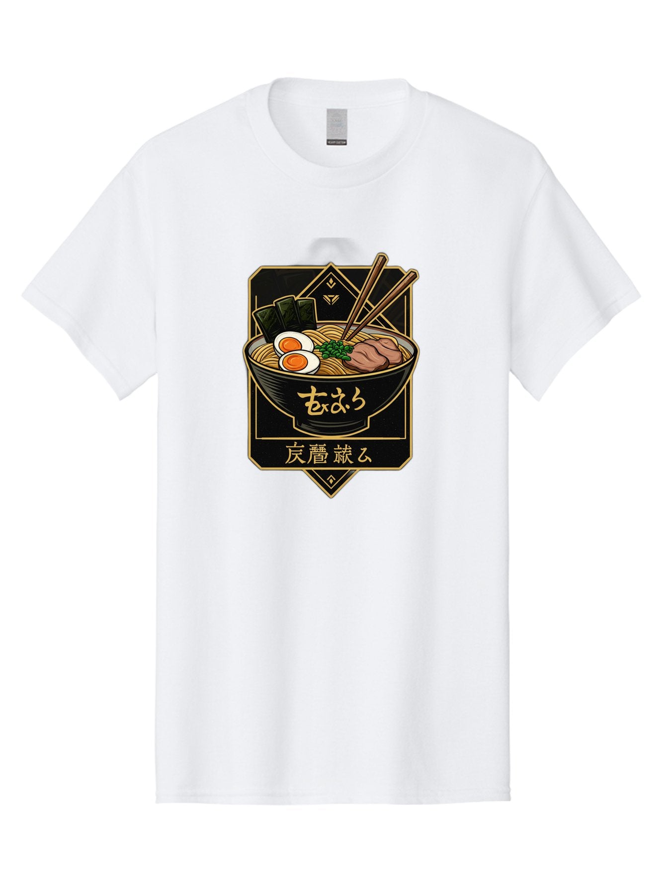Ramen-Noodles-2 Men'S Graphic Tee, 100% Cotton, Comfortable Casual Summer Wear, Machine Washable, Bowl Of Ramen, Japanese Noodles, Soft-Boiled Egg, Seaweed, Pork Slices, Chopsticks, Japanese Cuisine, Ramen Bowl, Noodle Soup, Savory Dish, Bae719 3