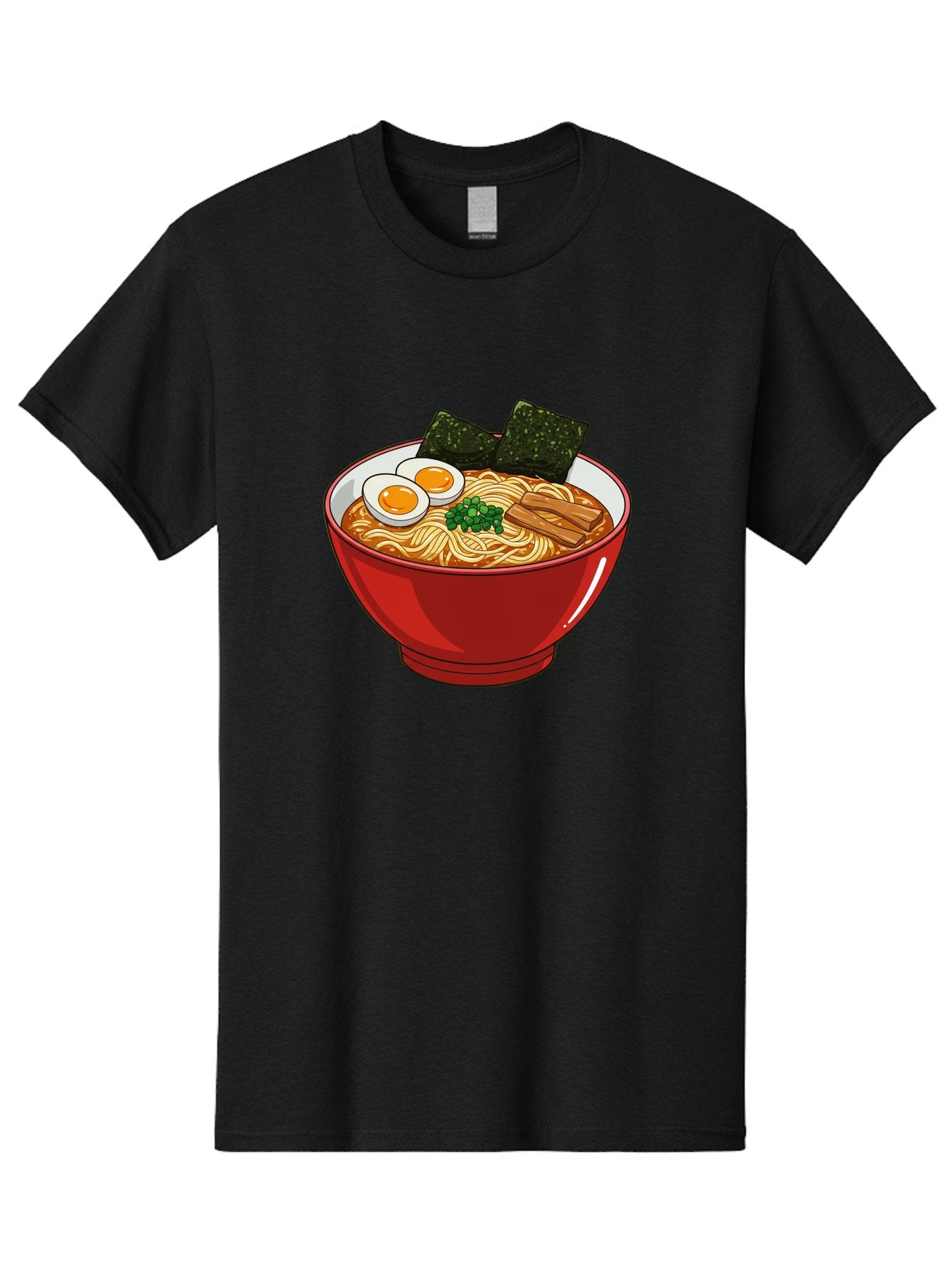 Ramen-Noodles-Bowl Men'S Graphic Tee, 100% Cotton, Comfortable Casual Summer Wear, Machine Washable, Steaming Hot Ramen, Savory Broth, Boiled Egg, Seaweed, Green Onions, Bamboo Shoots, Japanese Cuisine, Comfort Food, Noodle Soup, Asian Flavors Bae720 12