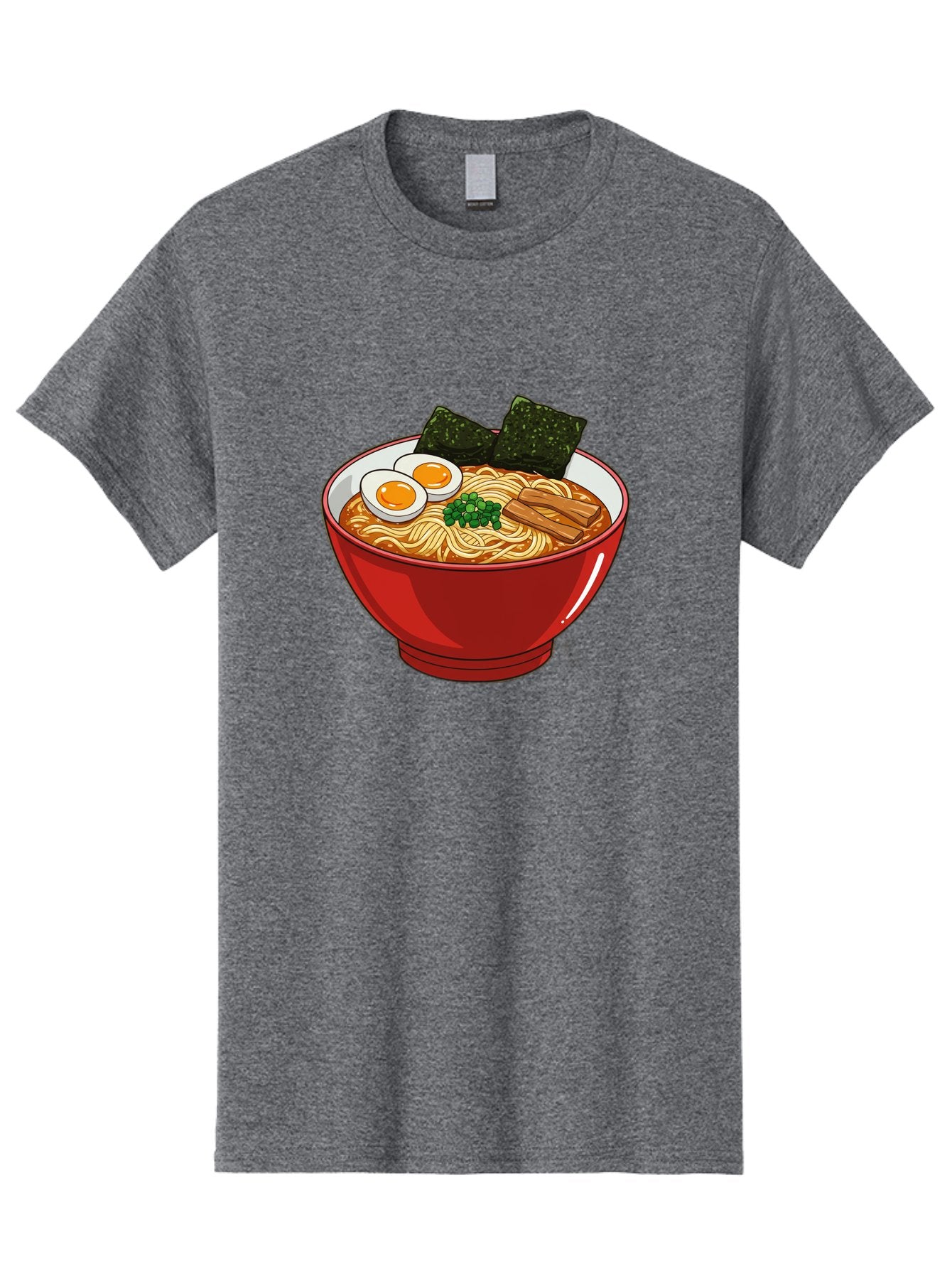 Ramen-Noodles-Bowl Men'S Graphic Tee, 100% Cotton, Comfortable Casual Summer Wear, Machine Washable, Steaming Hot Ramen, Savory Broth, Boiled Egg, Seaweed, Green Onions, Bamboo Shoots, Japanese Cuisine, Comfort Food, Noodle Soup, Asian Flavors Bae720 6