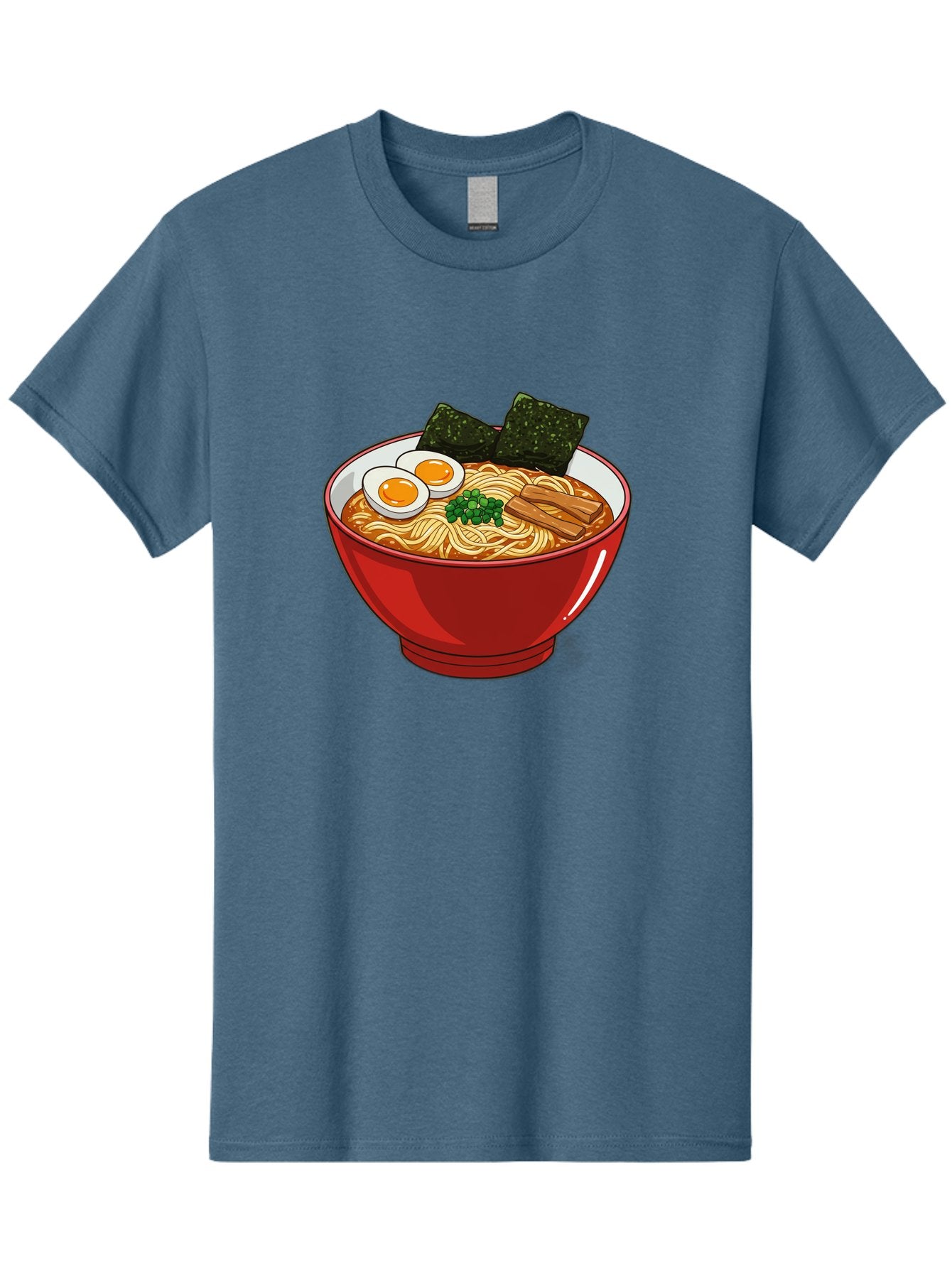 Ramen-Noodles-Bowl Men'S Graphic Tee, 100% Cotton, Comfortable Casual Summer Wear, Machine Washable, Steaming Hot Ramen, Savory Broth, Boiled Egg, Seaweed, Green Onions, Bamboo Shoots, Japanese Cuisine, Comfort Food, Noodle Soup, Asian Flavors Bae720 11